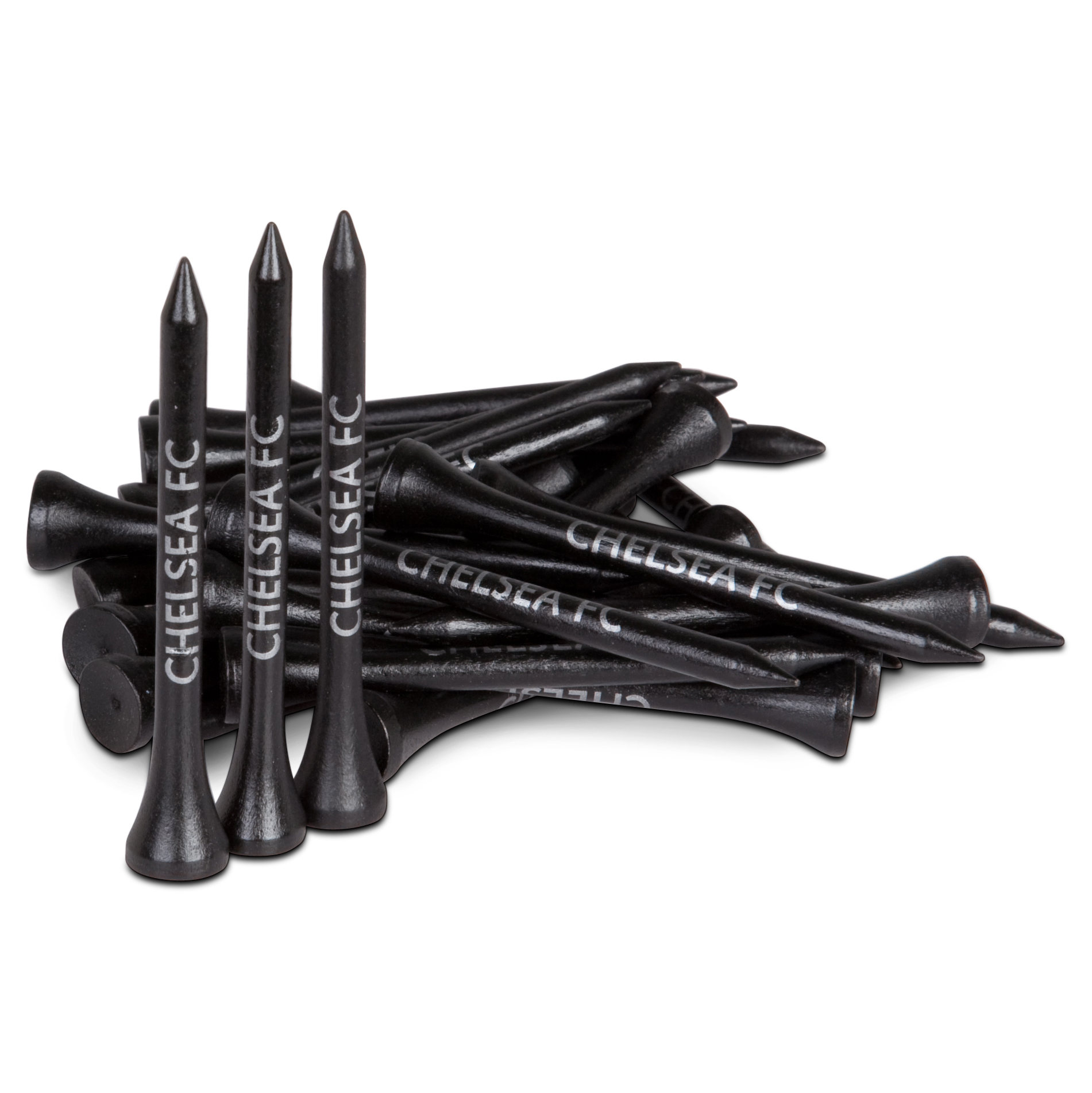 Chelsea 30 piece Wooden Tees gift pack - Black/Silver