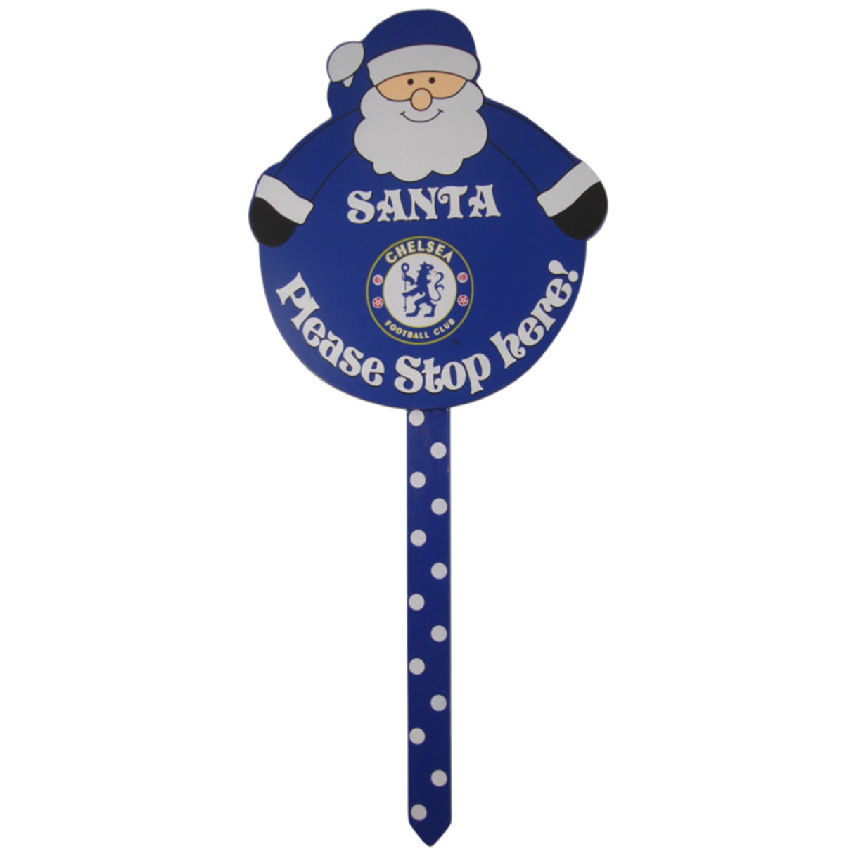 Chelsea Christmas Garden Santa Stop Here Sign