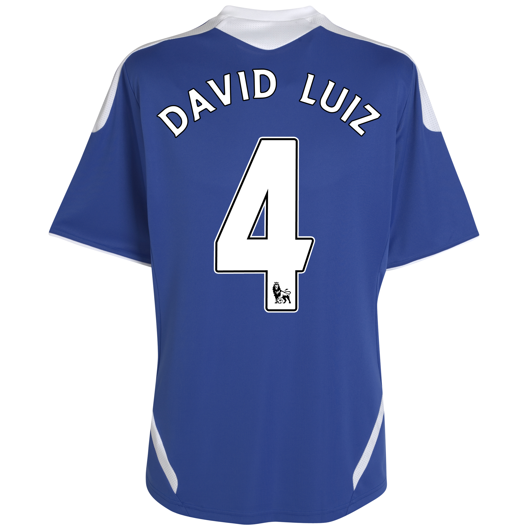 Chelsea Home Shirt 201112 with David Luiz 4 printing