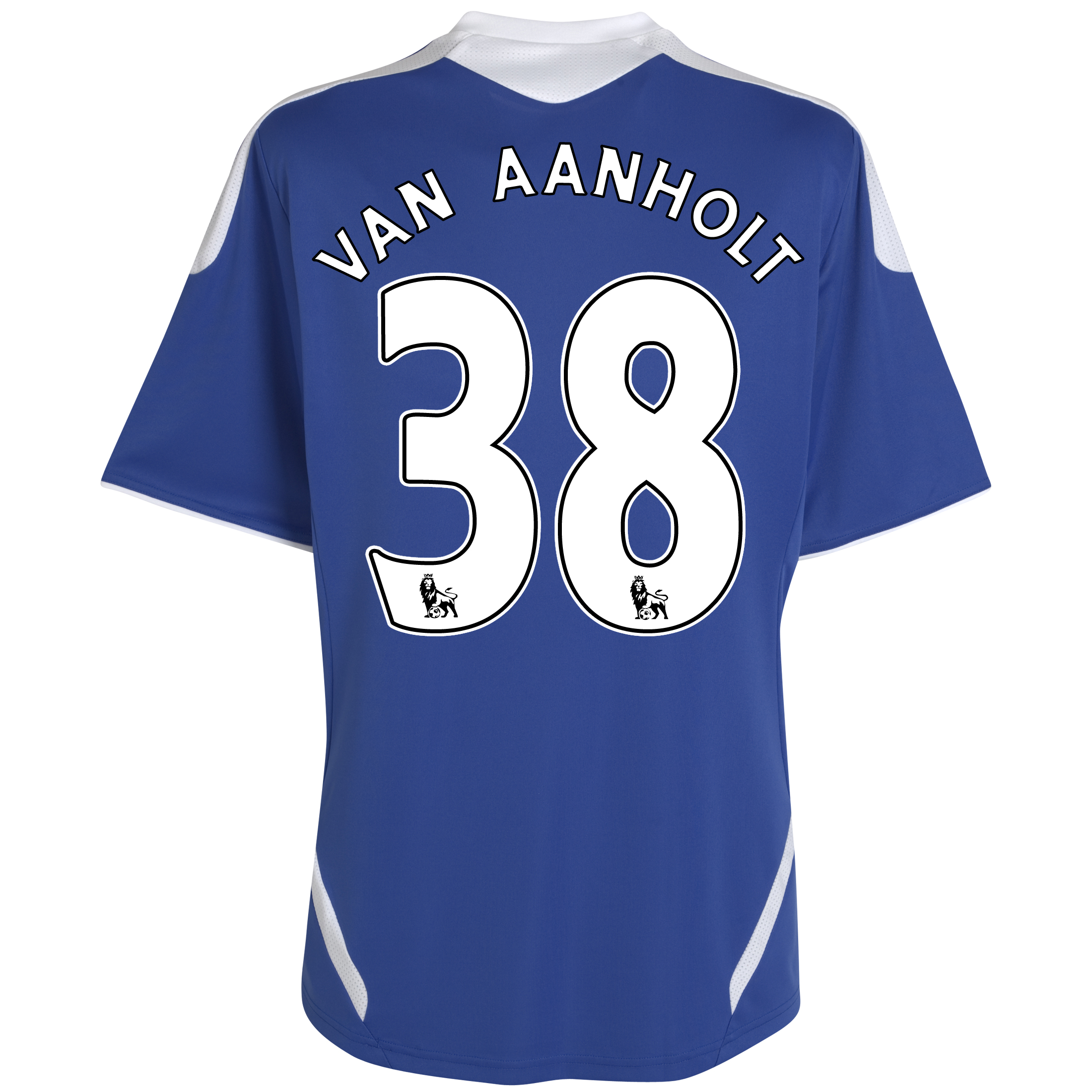 Chelsea Home Shirt 201112 with van Aanholt 38 printing