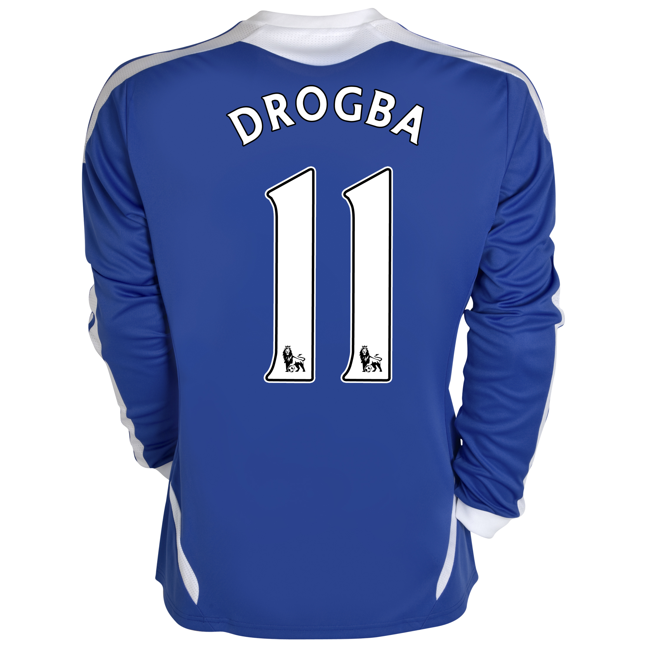 Chelsea Home Shirt 201112 Long Sleeved with Drogba 11 printing