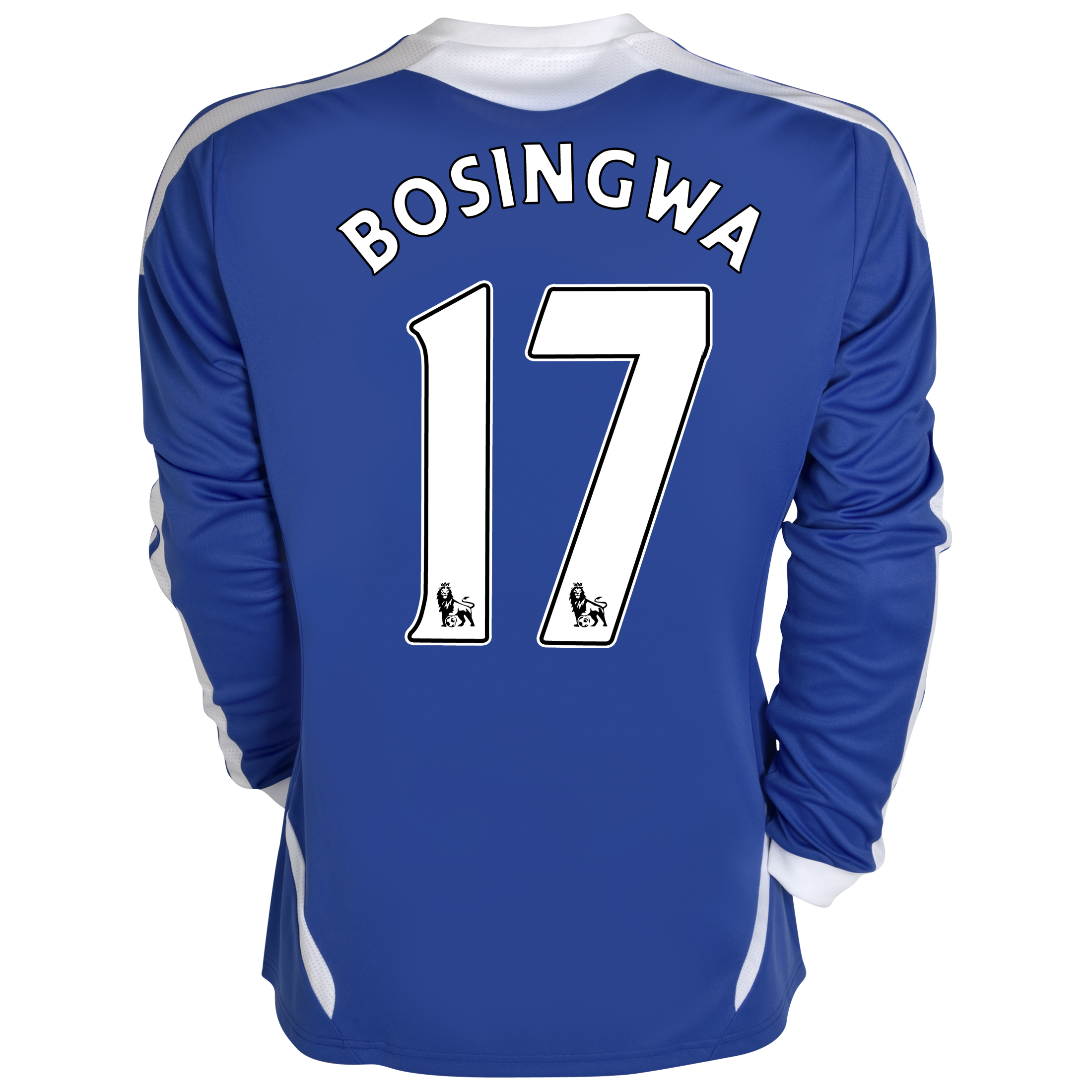 Chelsea Home Shirt 201112 Long Sleeved with Bosingwa 17 printing