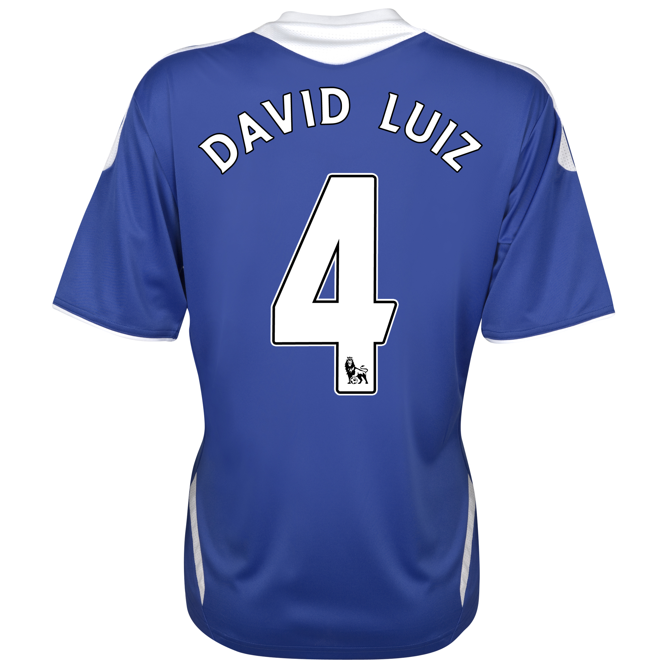 Chelsea Home Shirt 201112 Womens with David Luiz 4 printing