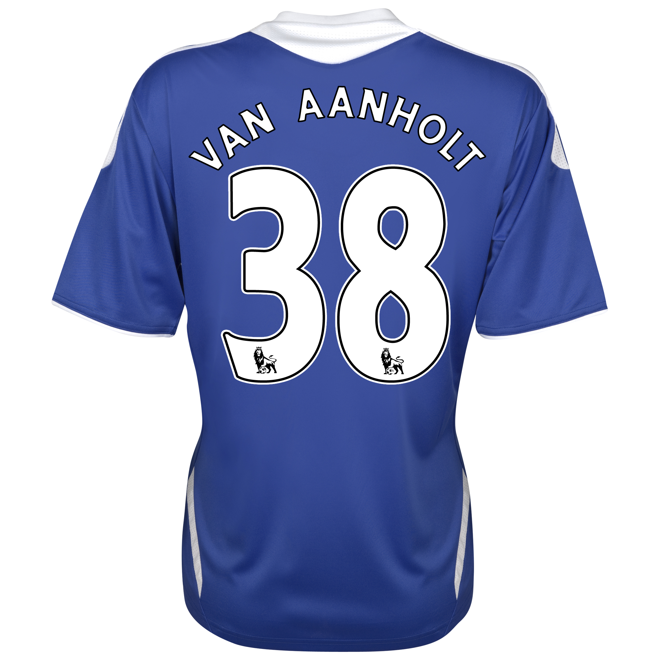 Chelsea Home Shirt 201112 Womens with van Aanholt 38 printing