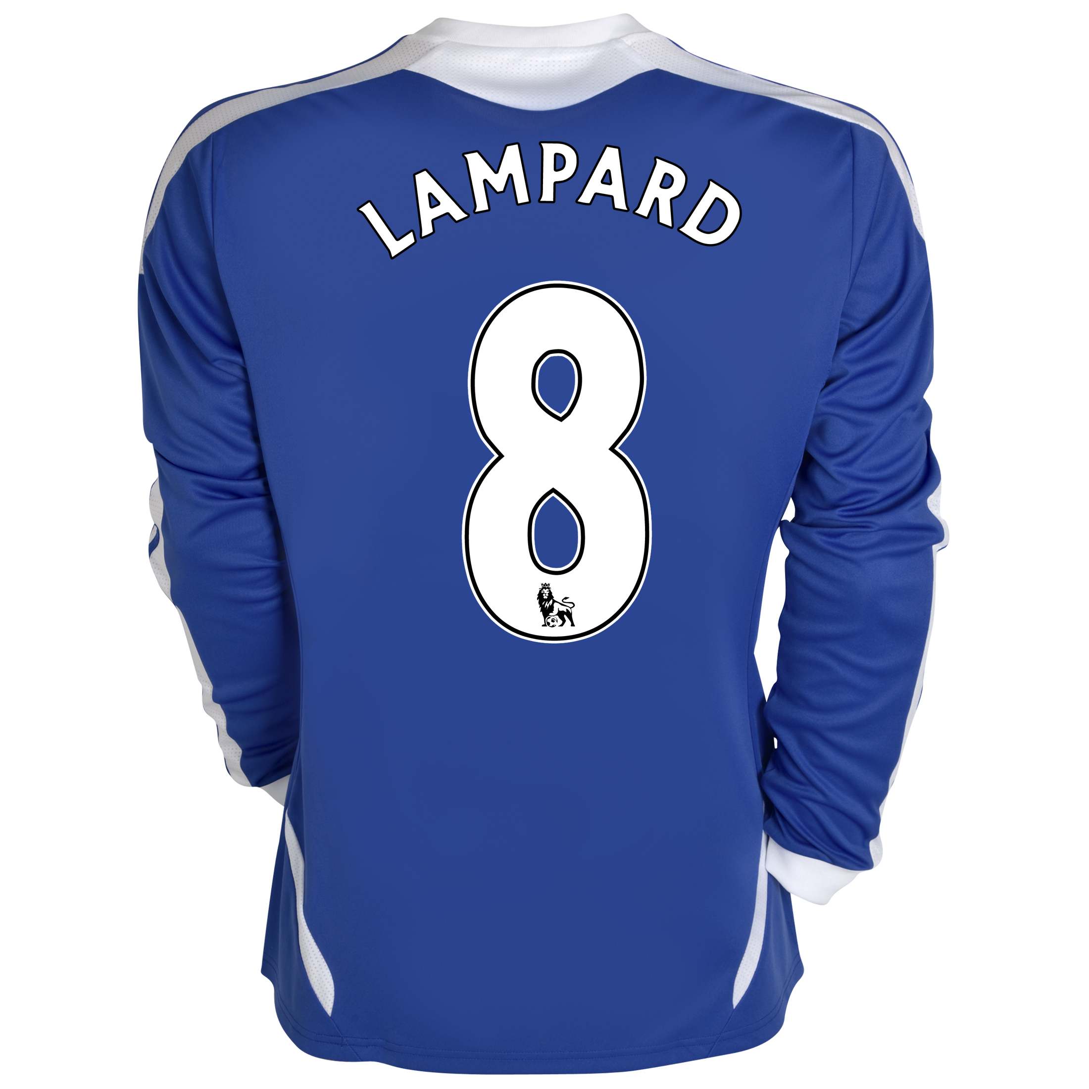 Chelsea Home Shirt 2011/12 - Long Sleeved - Kids with Lampard 8 printing. Chelsea Home Shirt 2011/12 - Long Sleeved - Kids with Lampard 8 printing.