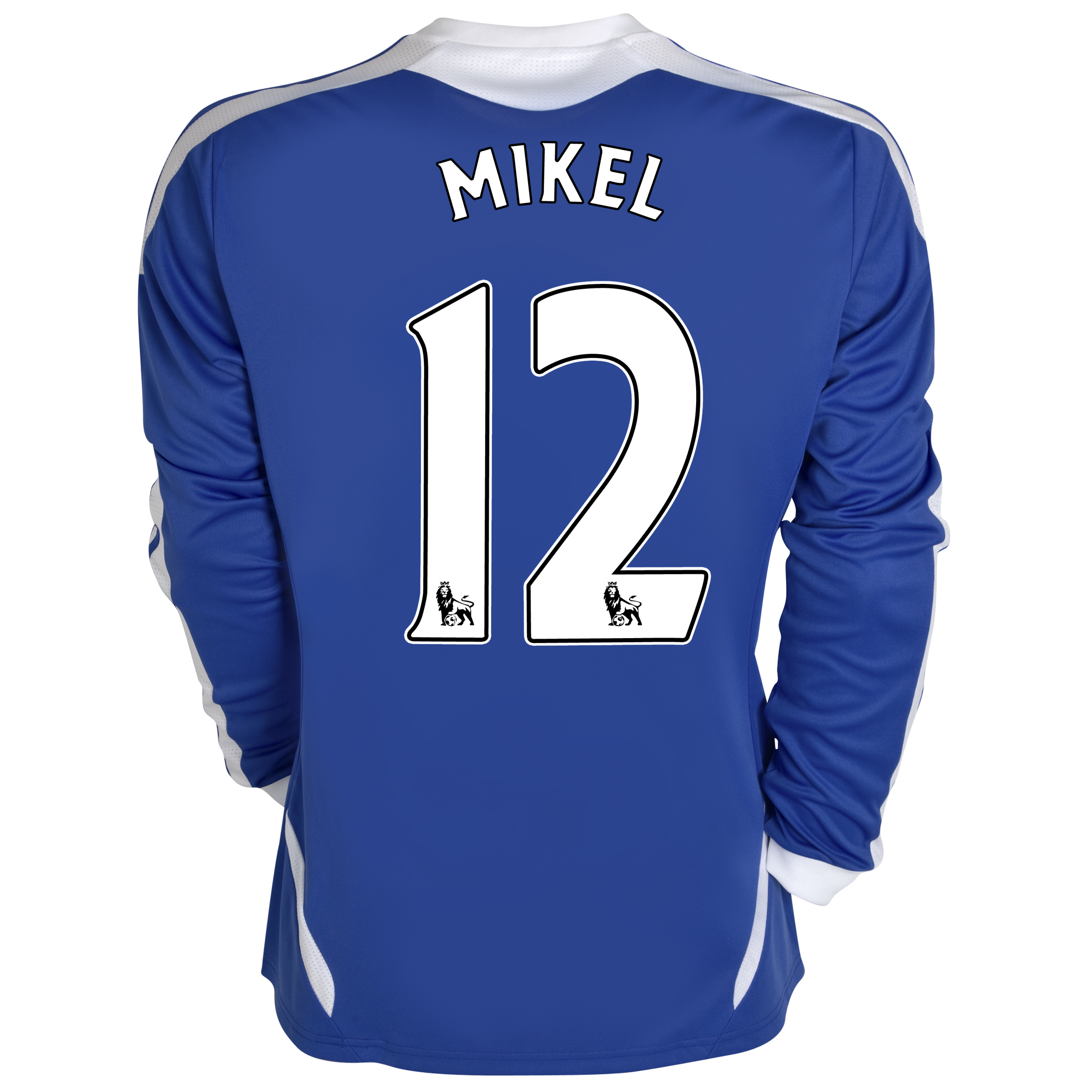 Chelsea Home Shirt 201112 Long Sleeved Kids with Mikel 12 printing