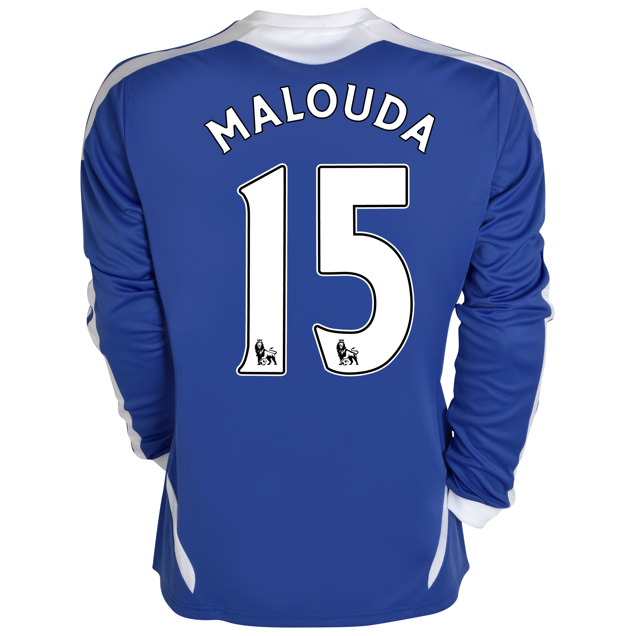 Chelsea Home Shirt 201112 Long Sleeved Kids with Malouda 15 printing
