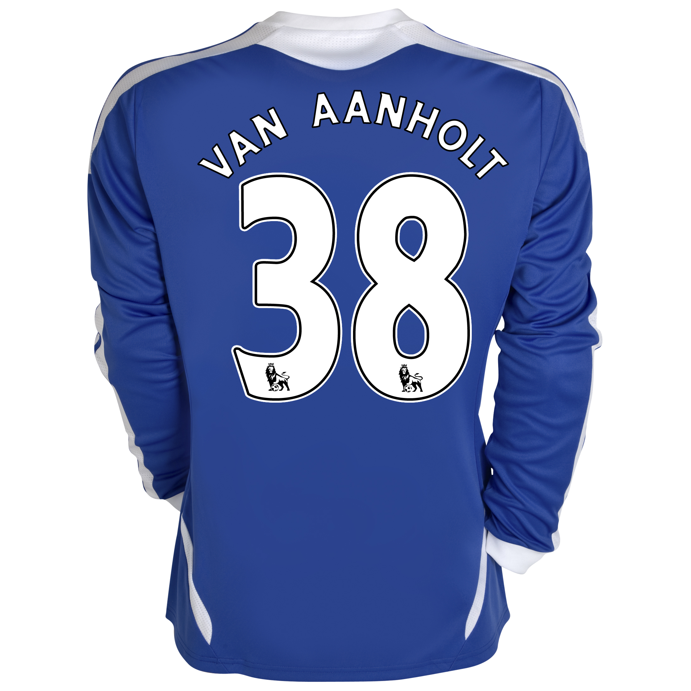 Chelsea Home Shirt 201112 Long Sleeved Kids with van Aanholt 38 printing