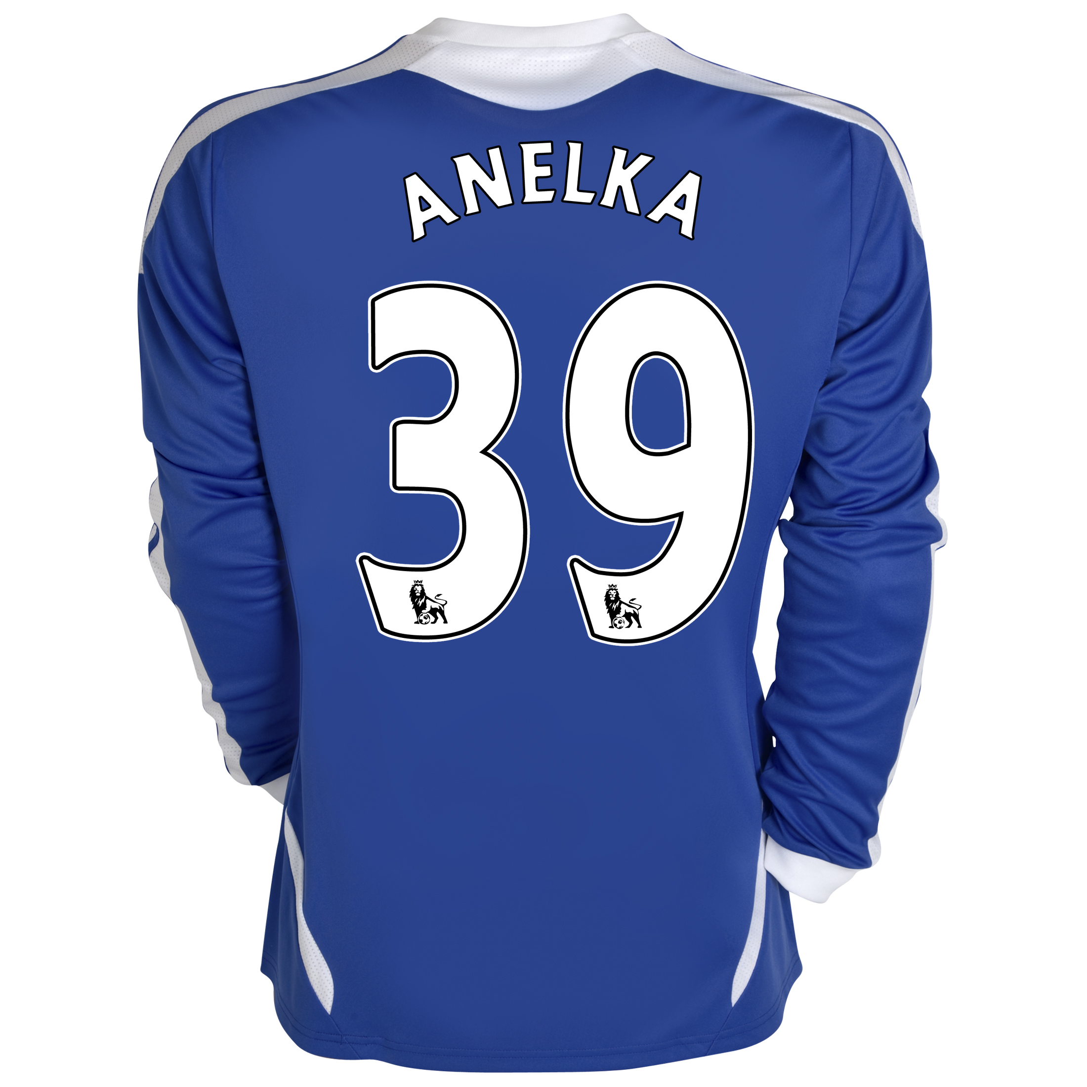 Chelsea Home Shirt 201112 Long Sleeved Kids with Anelka 39 printing