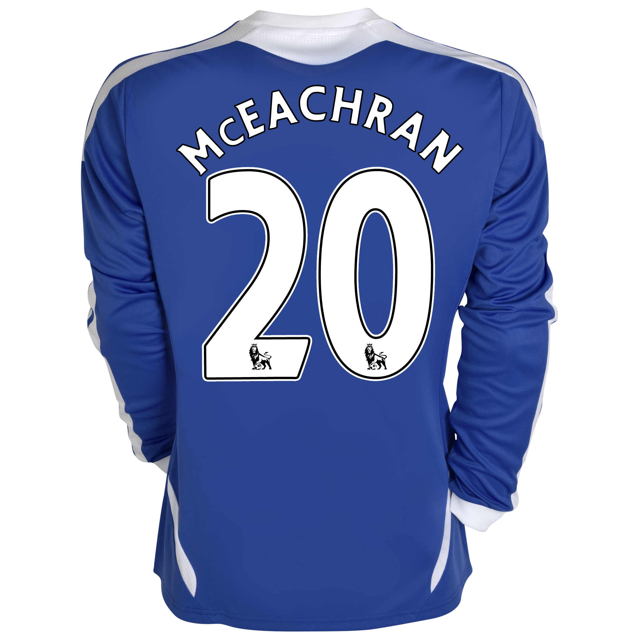 Chelsea Home Shirt 201112 Long Sleeved Kids with McEachran 46 printing