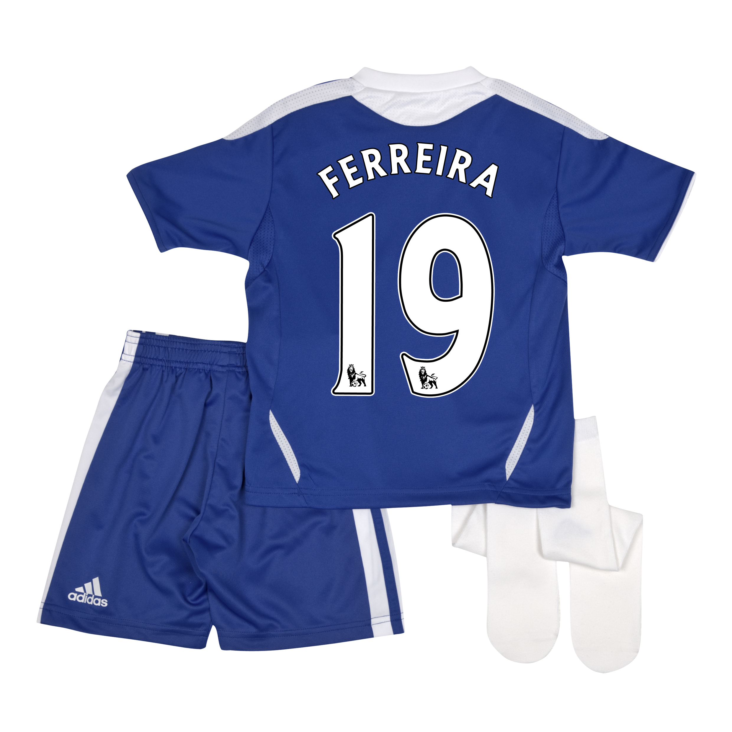 <br>Chelsea Home Mini Kit 2011/12 with Ferreira 19 printing