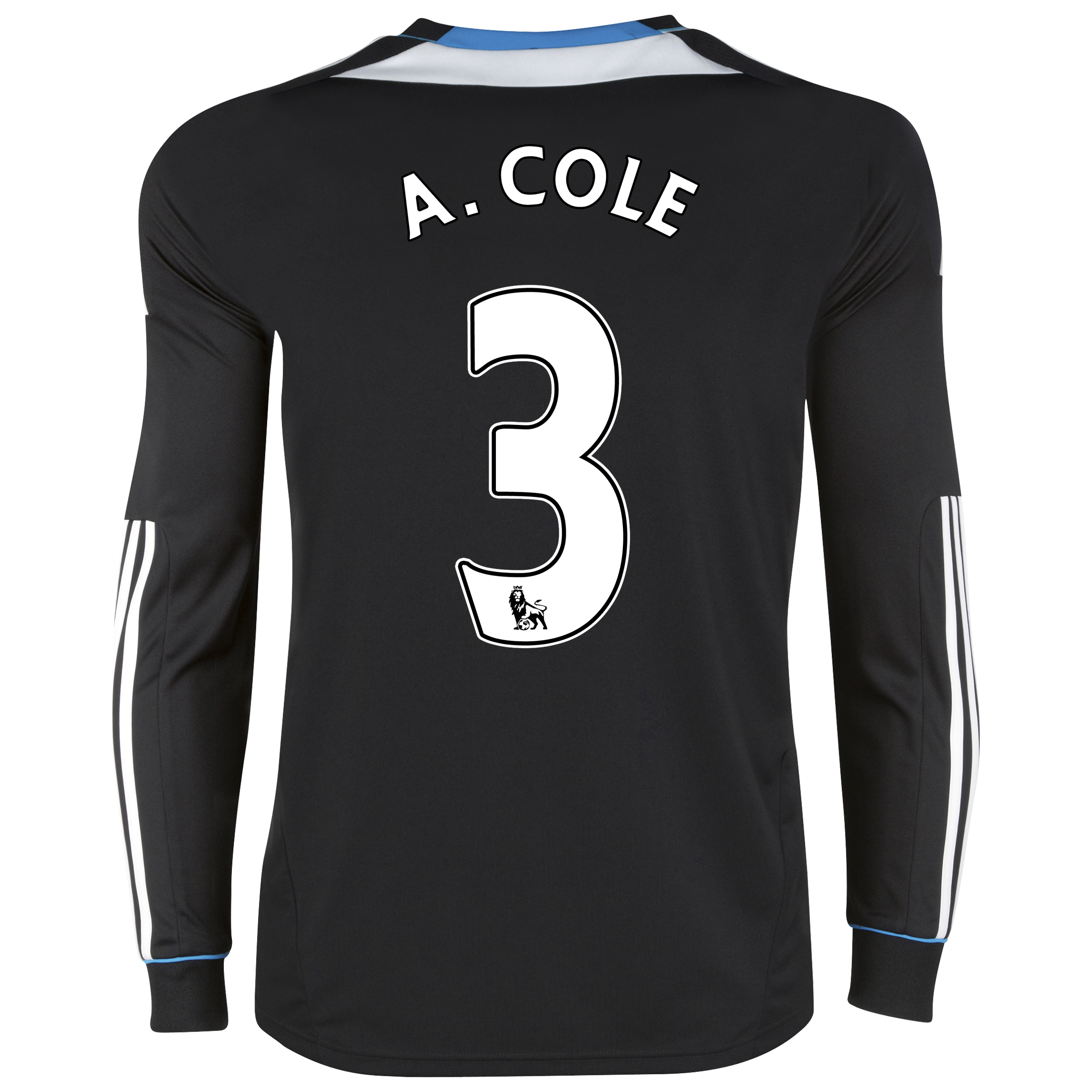 Chelsea Away Shirt 201112 Long Sleeve with ACole 3 printing