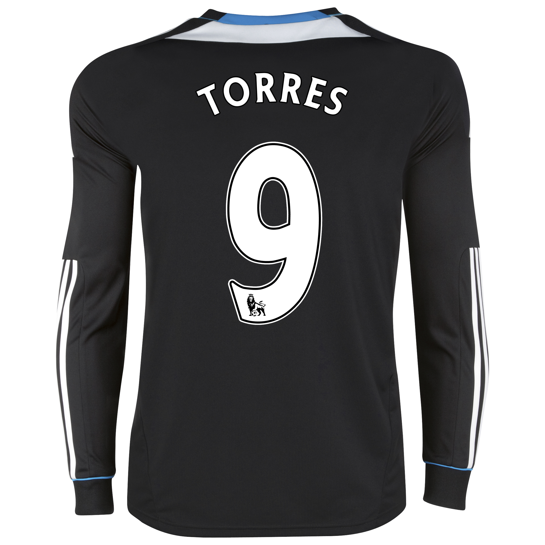 Chelsea Away Shirt 201112 Long Sleeve with Torres 9 printing