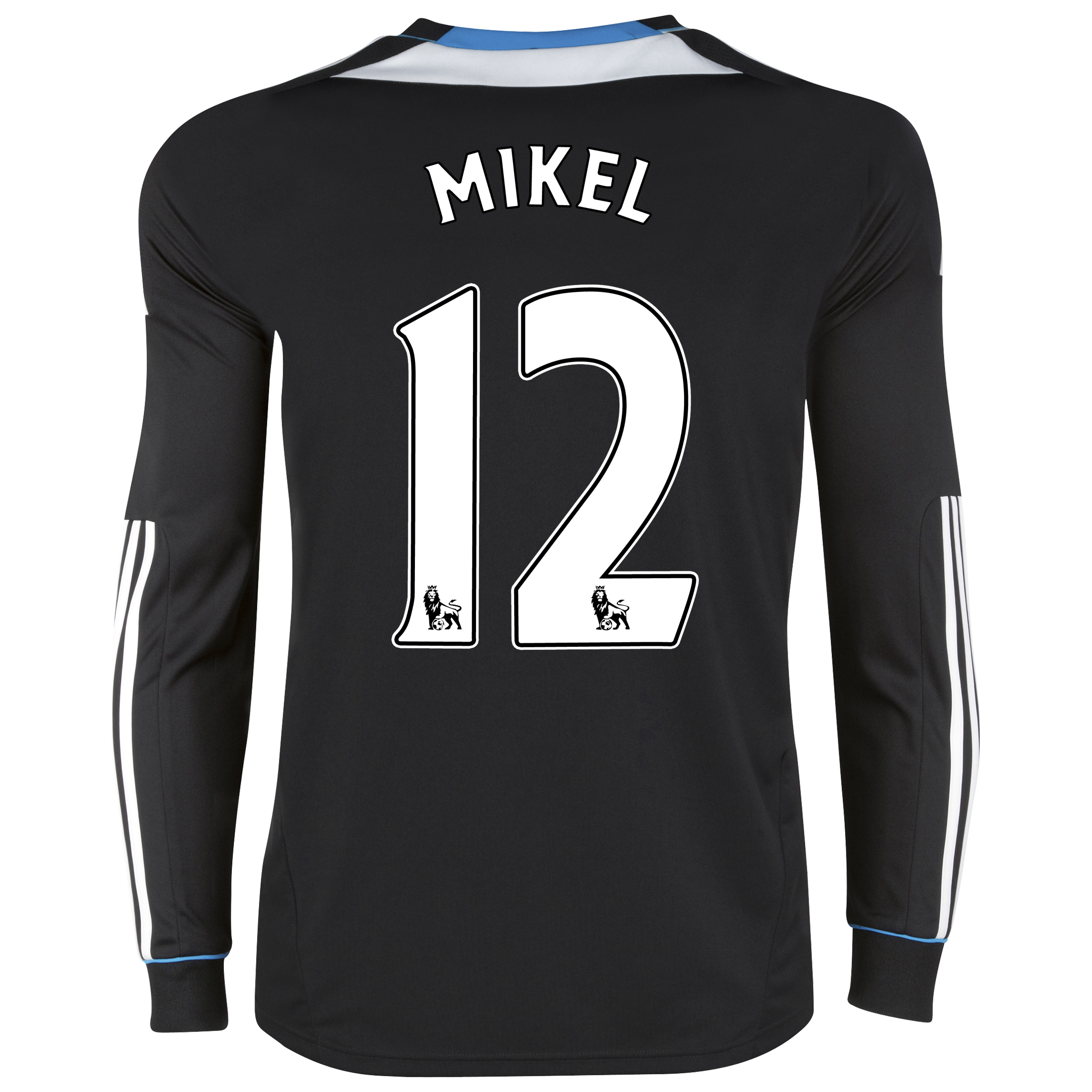 Chelsea Away Shirt 2011/12 - Long Sleeve with Mikel 12 printing.