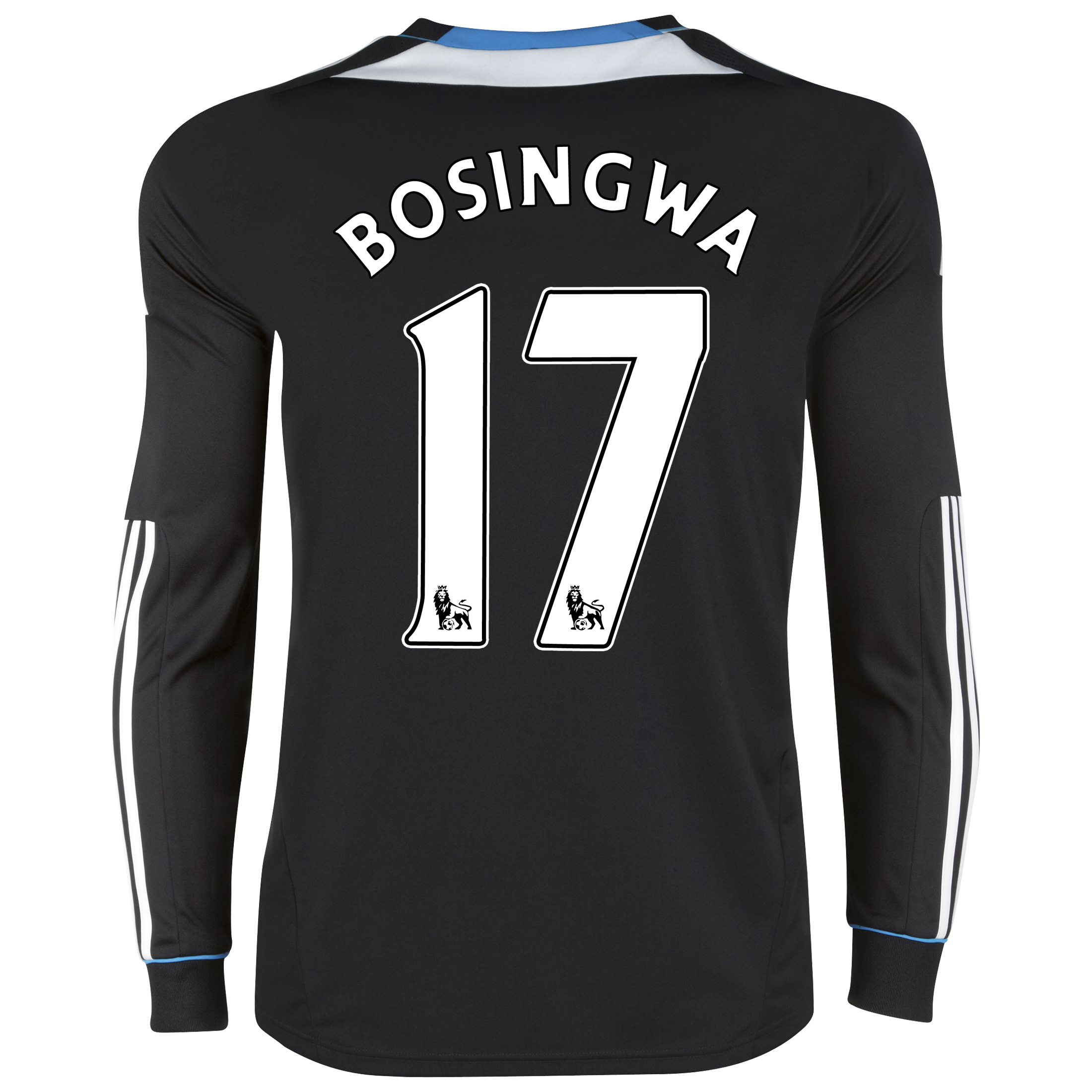 Chelsea Away Shirt 2011/12 - Long Sleeve with Bosingwa 17 printing.