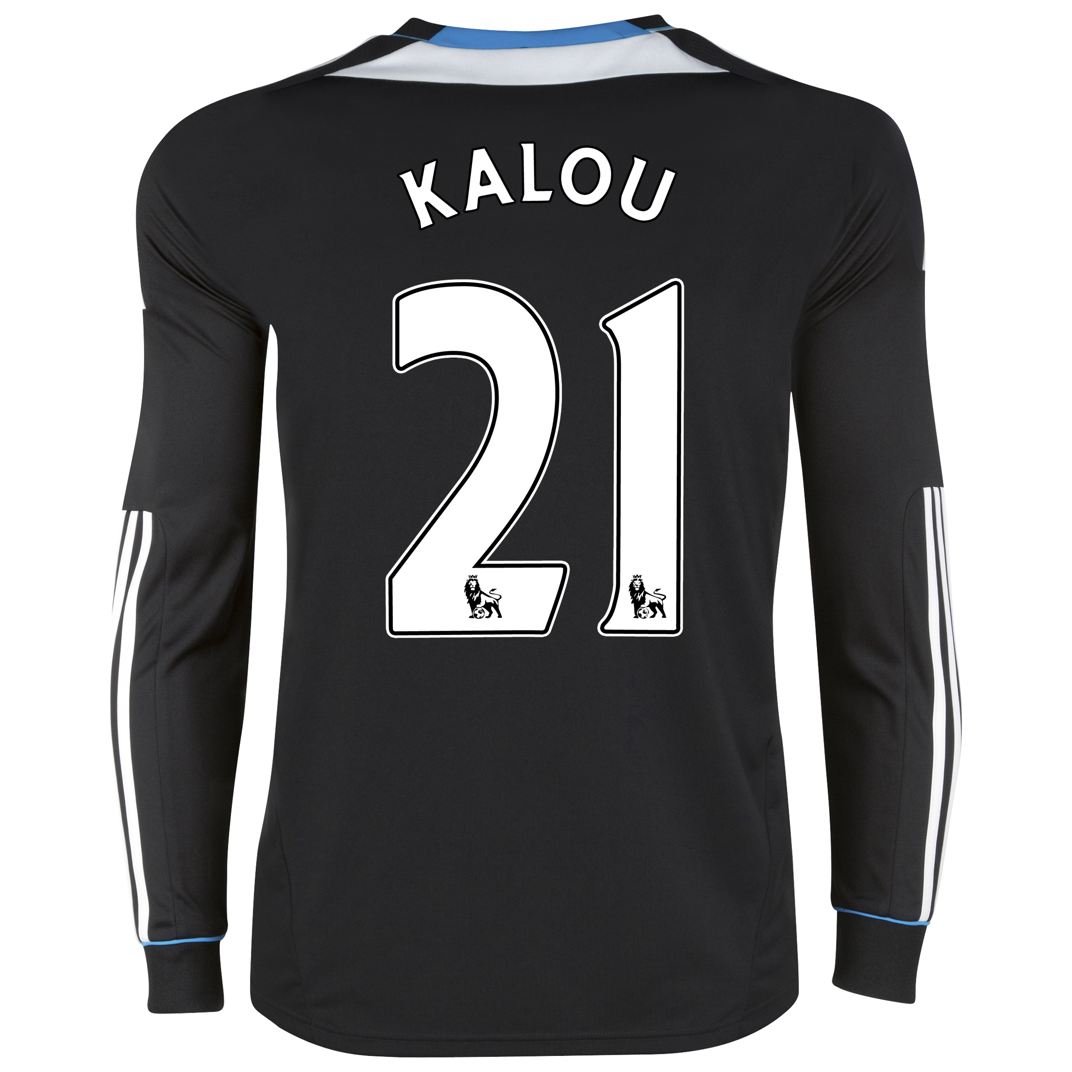 Chelsea Away Shirt 201112 Long Sleeve with Kalou 21 printing