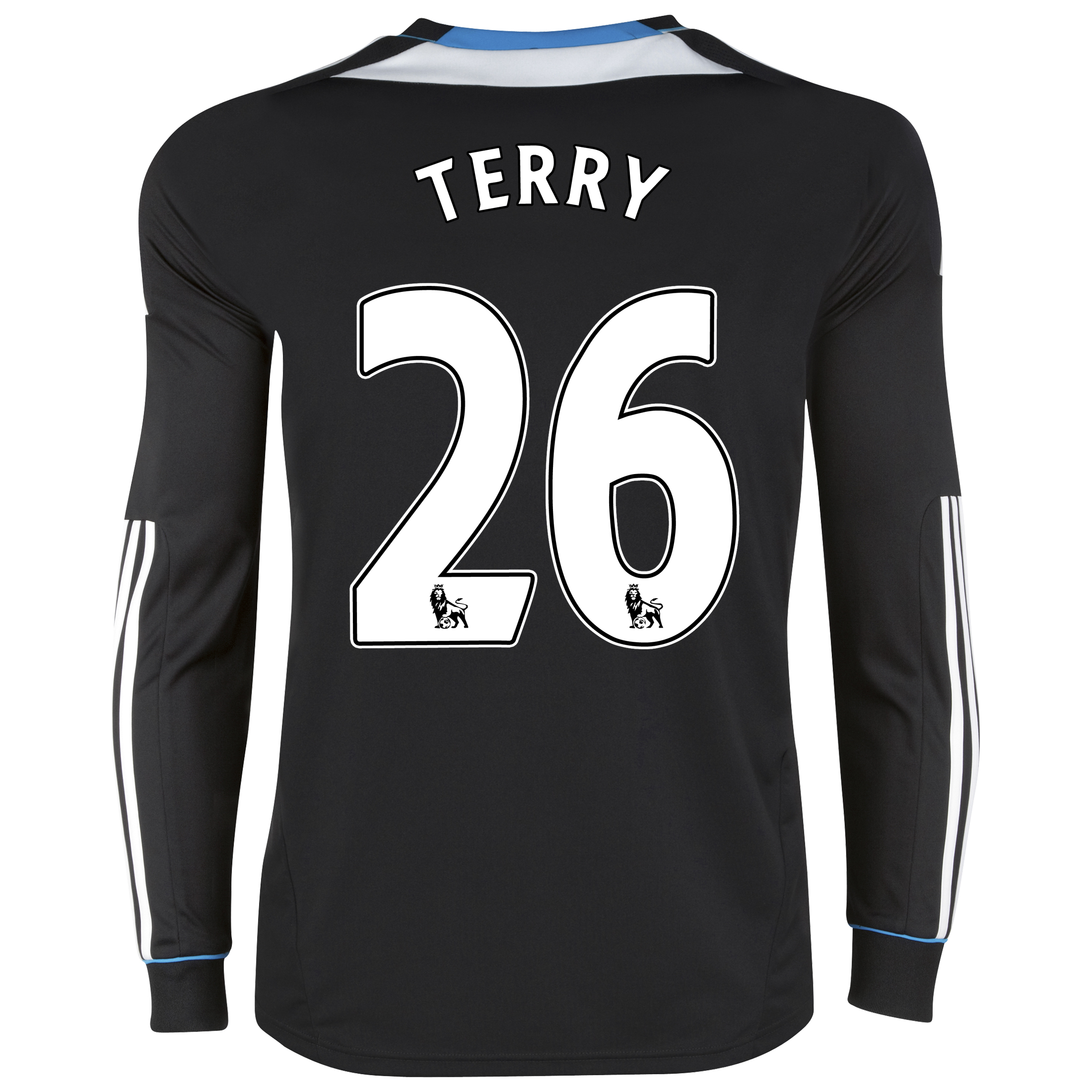 Chelsea Away Shirt 201112 Long Sleeve with Terry 26 printing