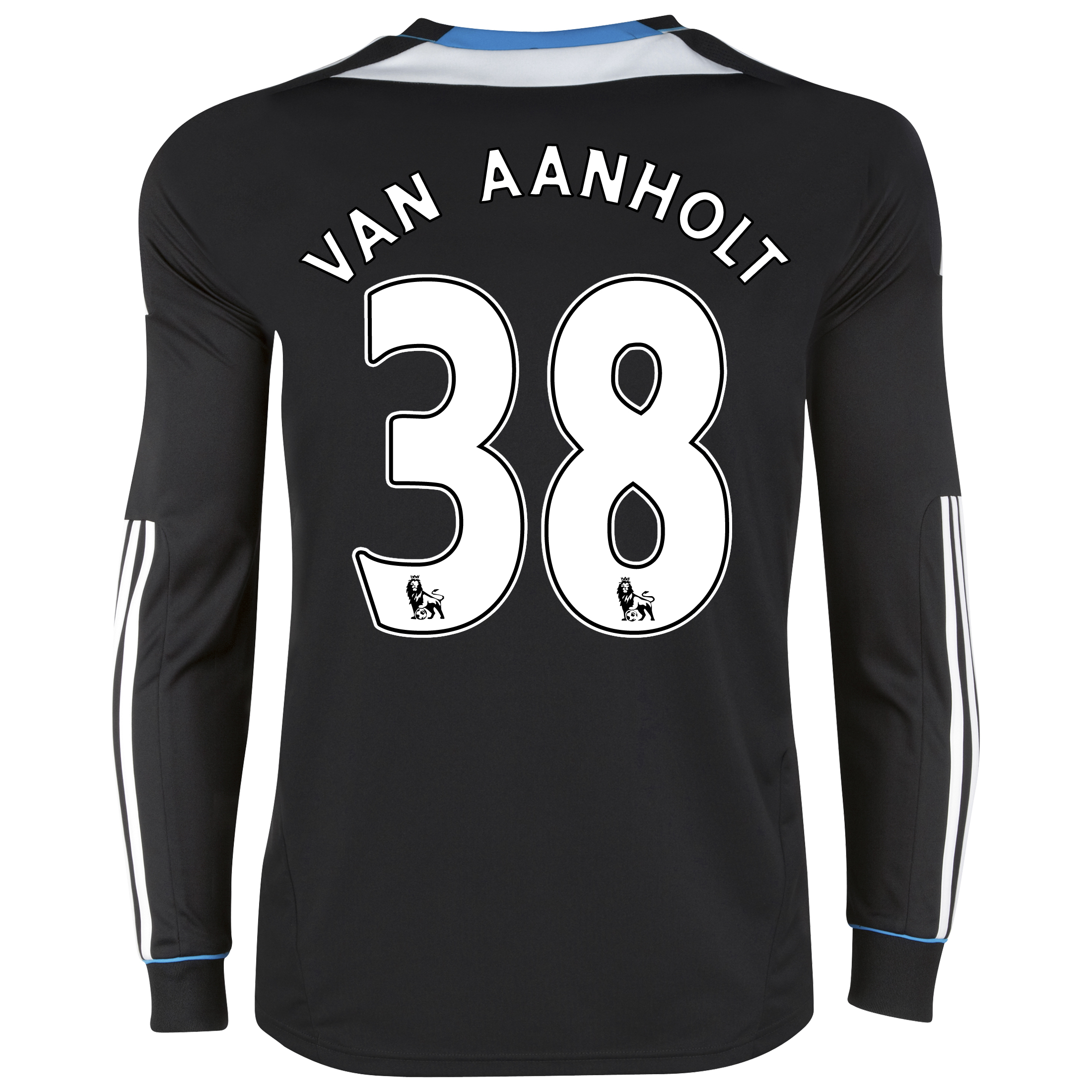 Chelsea Away Shirt 201112 Long Sleeve with van Aanholt 38 printing