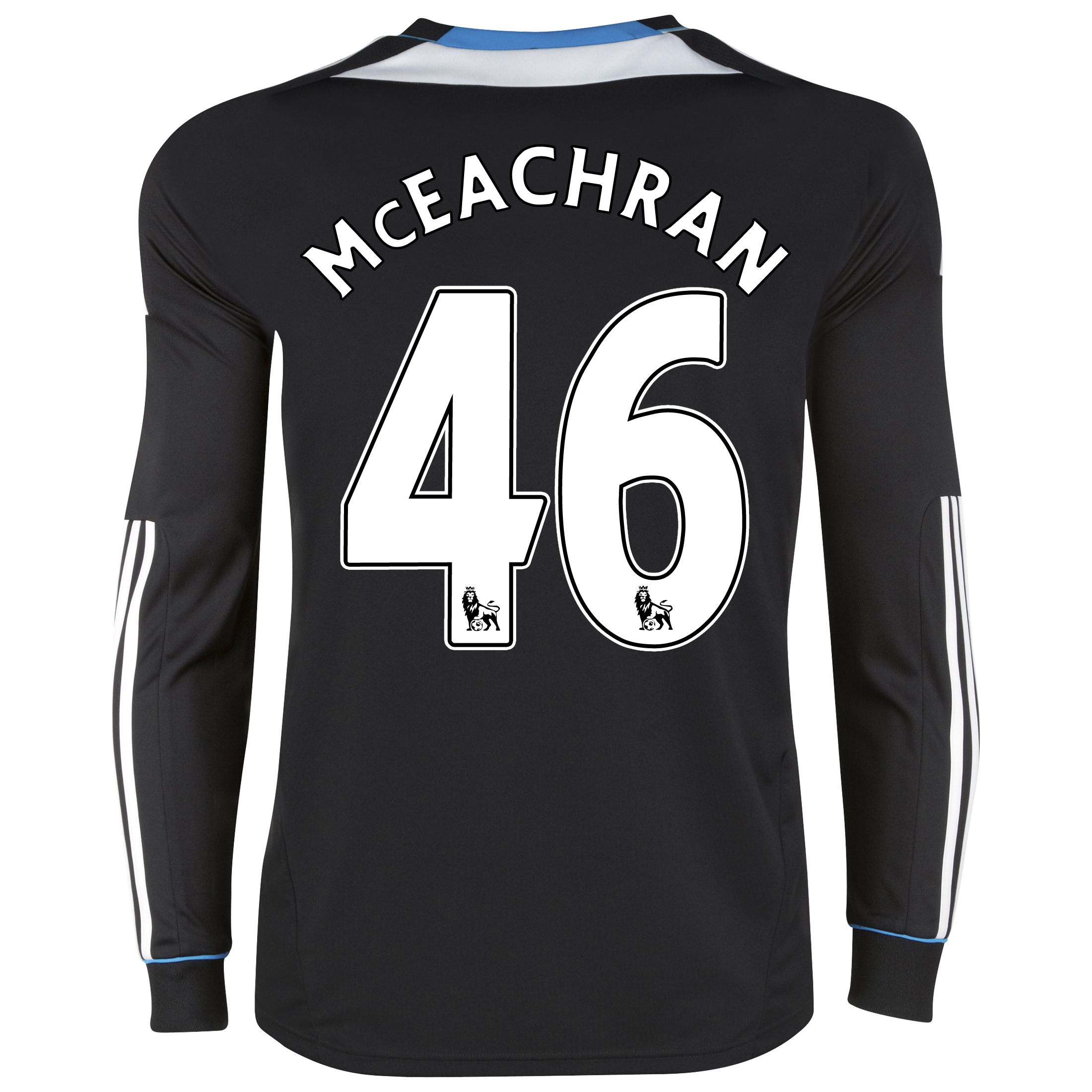 Chelsea Away Shirt 201112 Long Sleeve with McEachran 46 printing