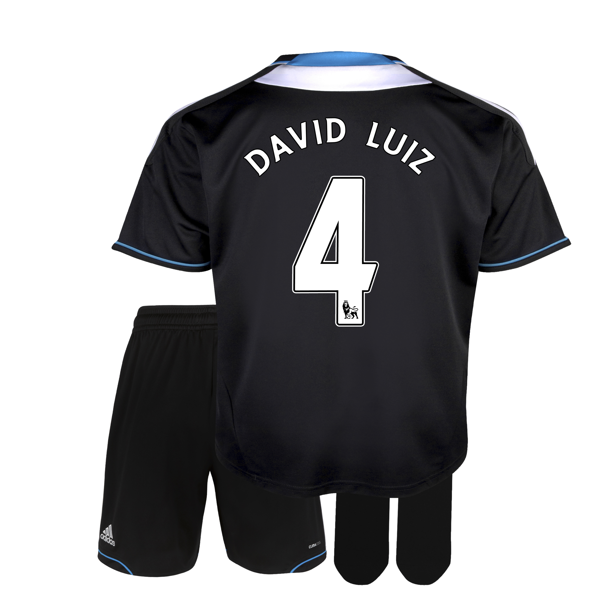 Chelsea Away Mini Kit 201112 with David Luiz 4 printing