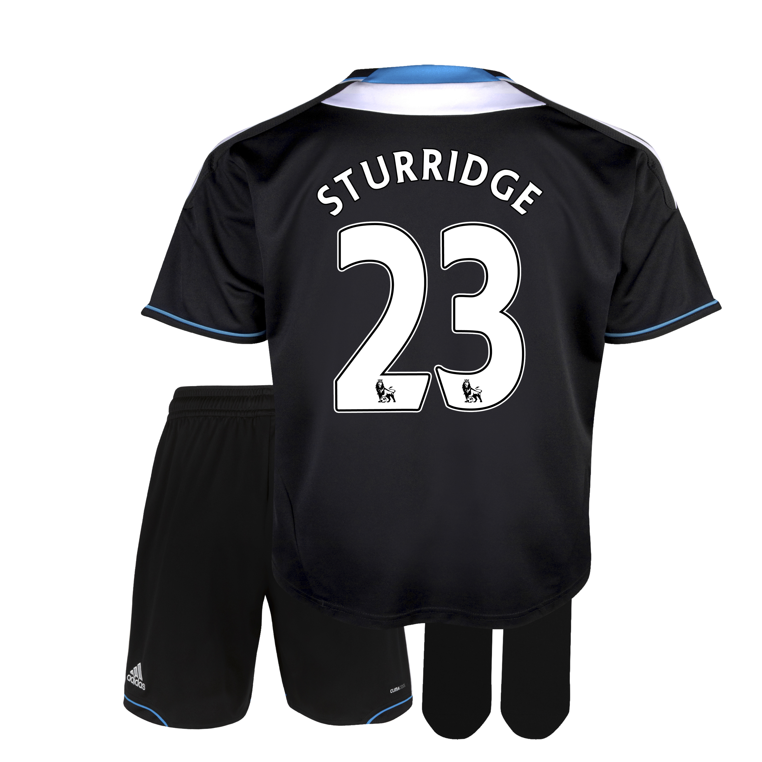 Chelsea Away Mini Kit 201112 with Sturridge 23 printing