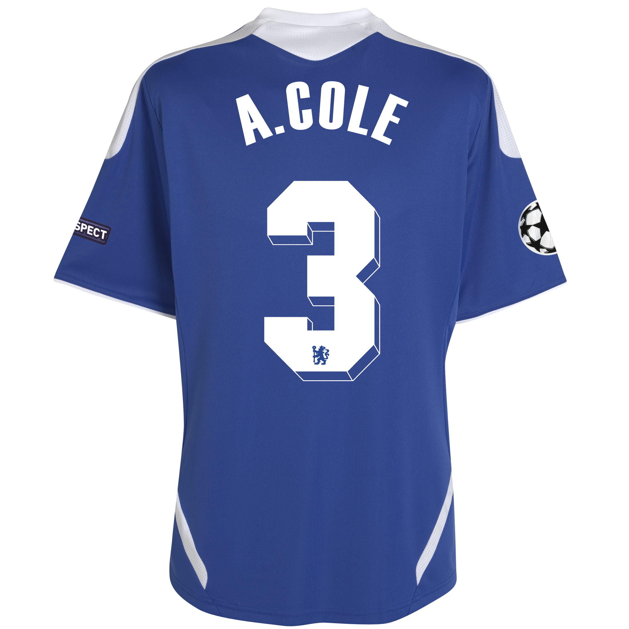 Chelsea UEFA Champions League Home Shirt 201112 with ACole 3 printing