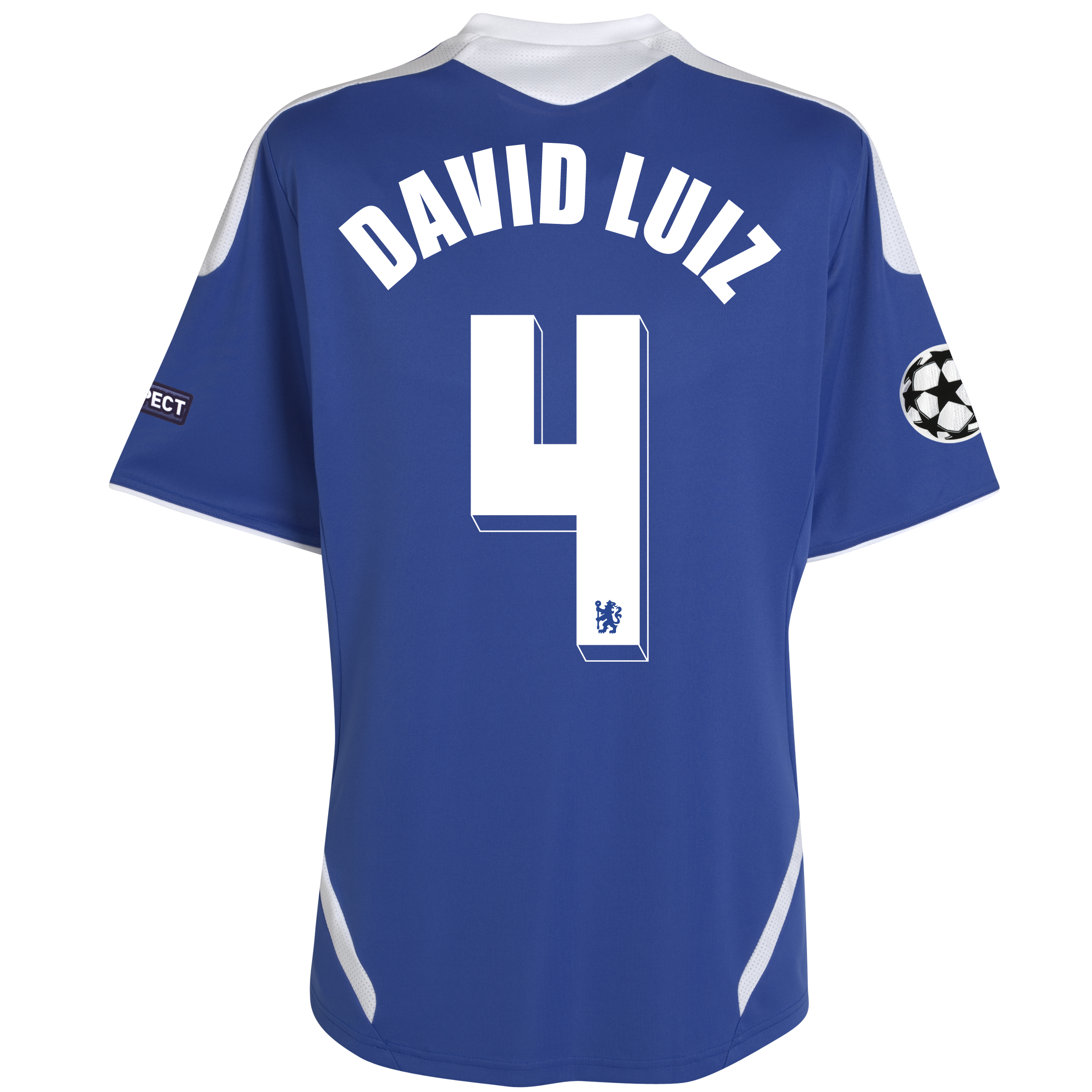 Chelsea UEFA Champions League Home Shirt 201112 with David Luiz 4 printing