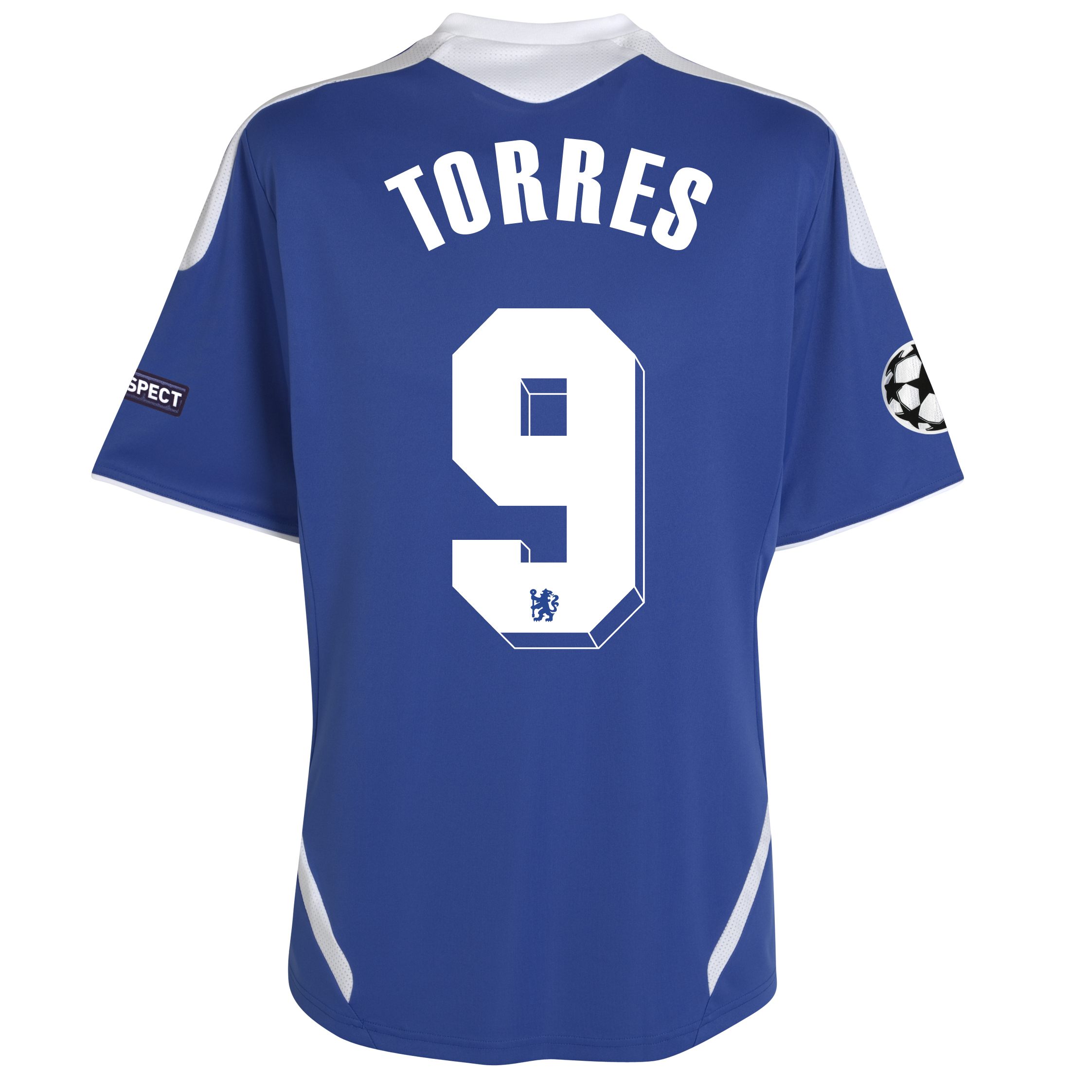 Chelsea UEFA Champions League Home Shirt 201112 with Torres 9 printing
