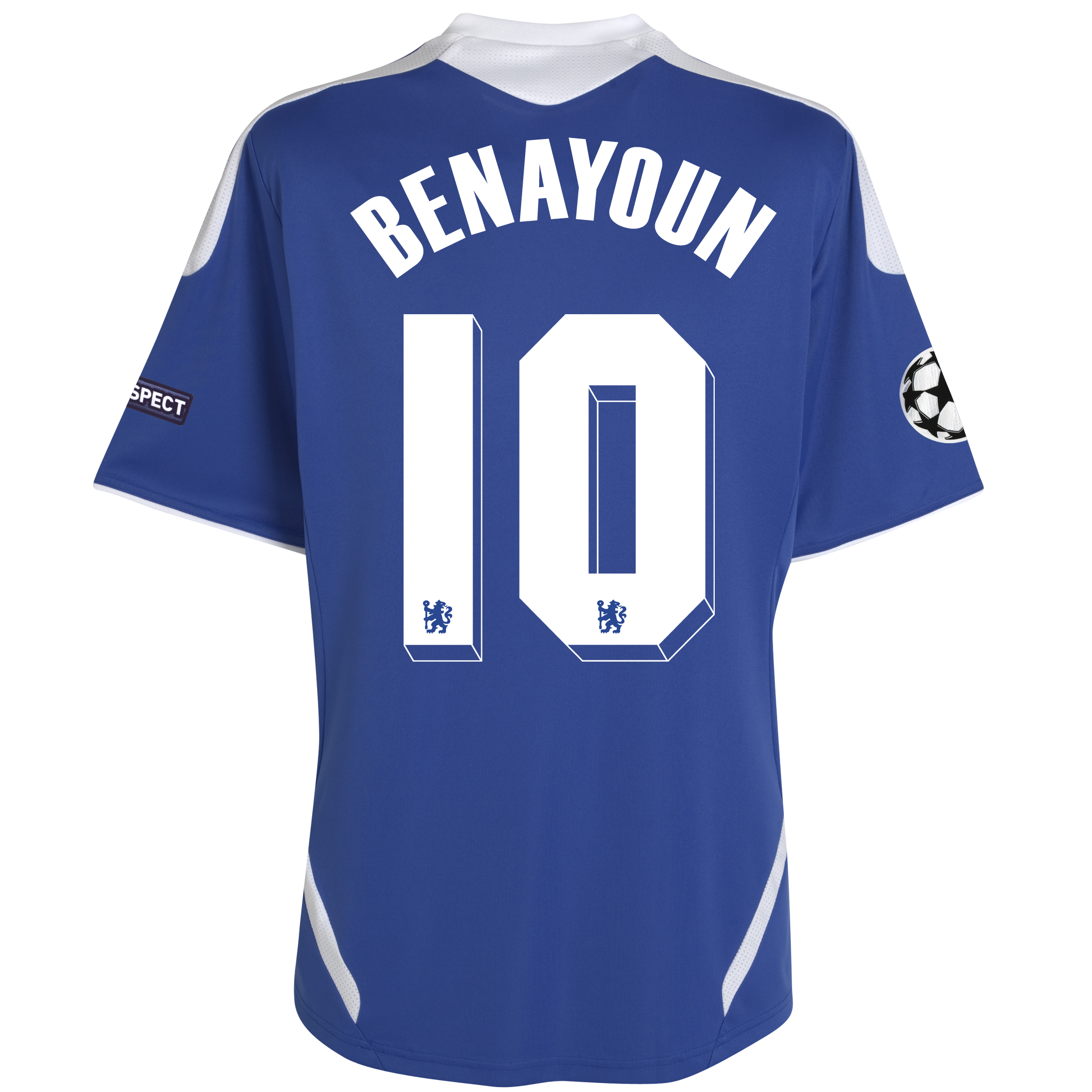 Chelsea UEFA Champions League Home Shirt 201112 with Benayoun 10 printing