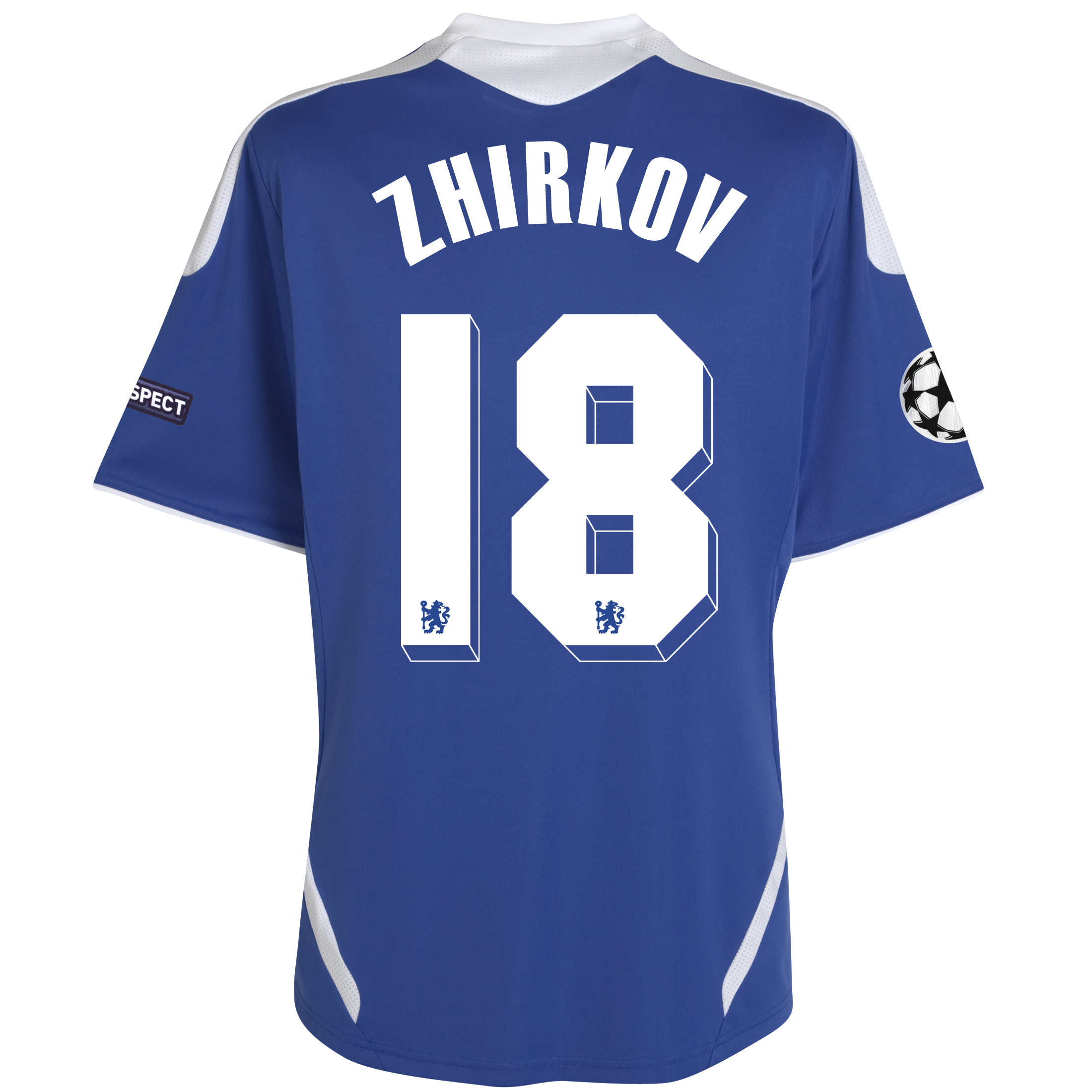 Chelsea UEFA Champions League Home Shirt 201112 with Zhirkov 18 printing