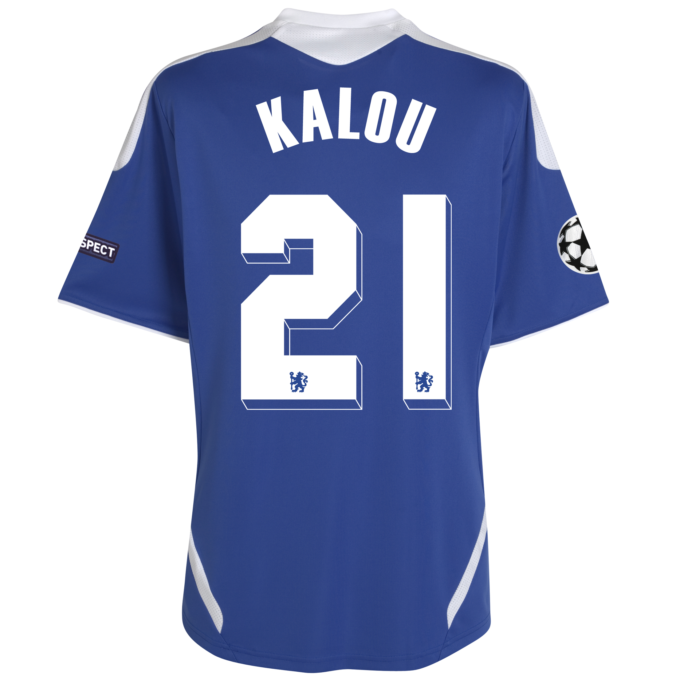 Chelsea UEFA Champions League Home Shirt 201112 with Kalou 21 printing