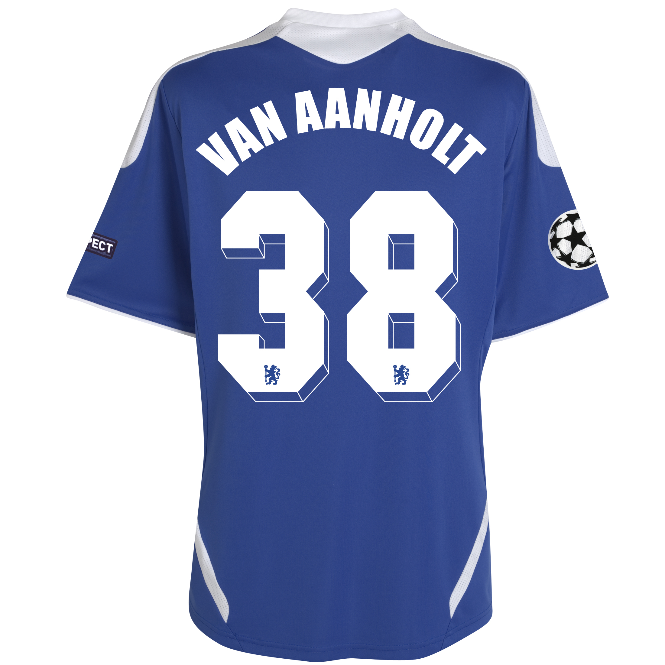 Chelsea UEFA Champions League Home Shirt 201112 with van Aanholt 38 printing