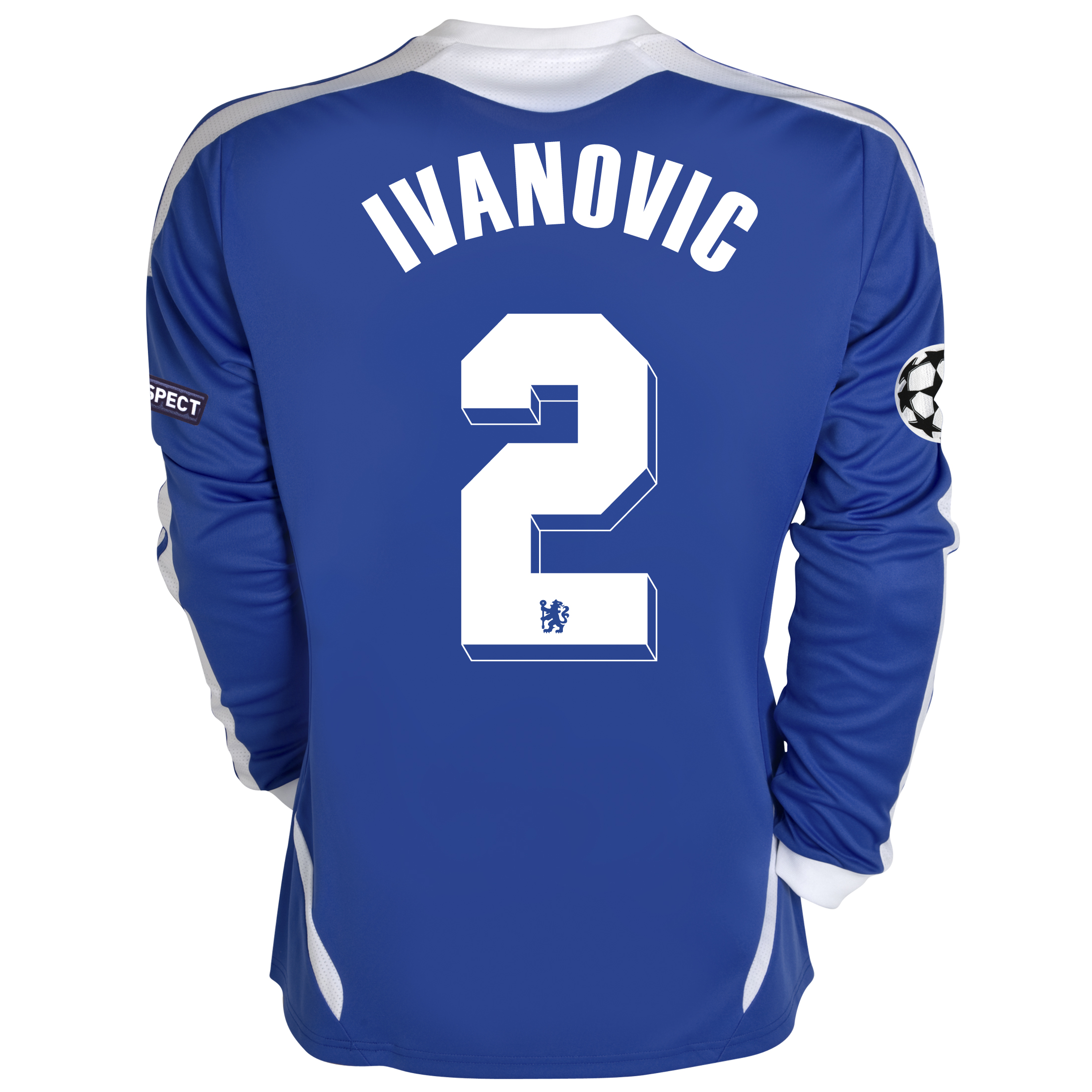 Chelsea UEFA Champions League Home Shirt 201112 Long Sleeved with Ivanovic 2 printing