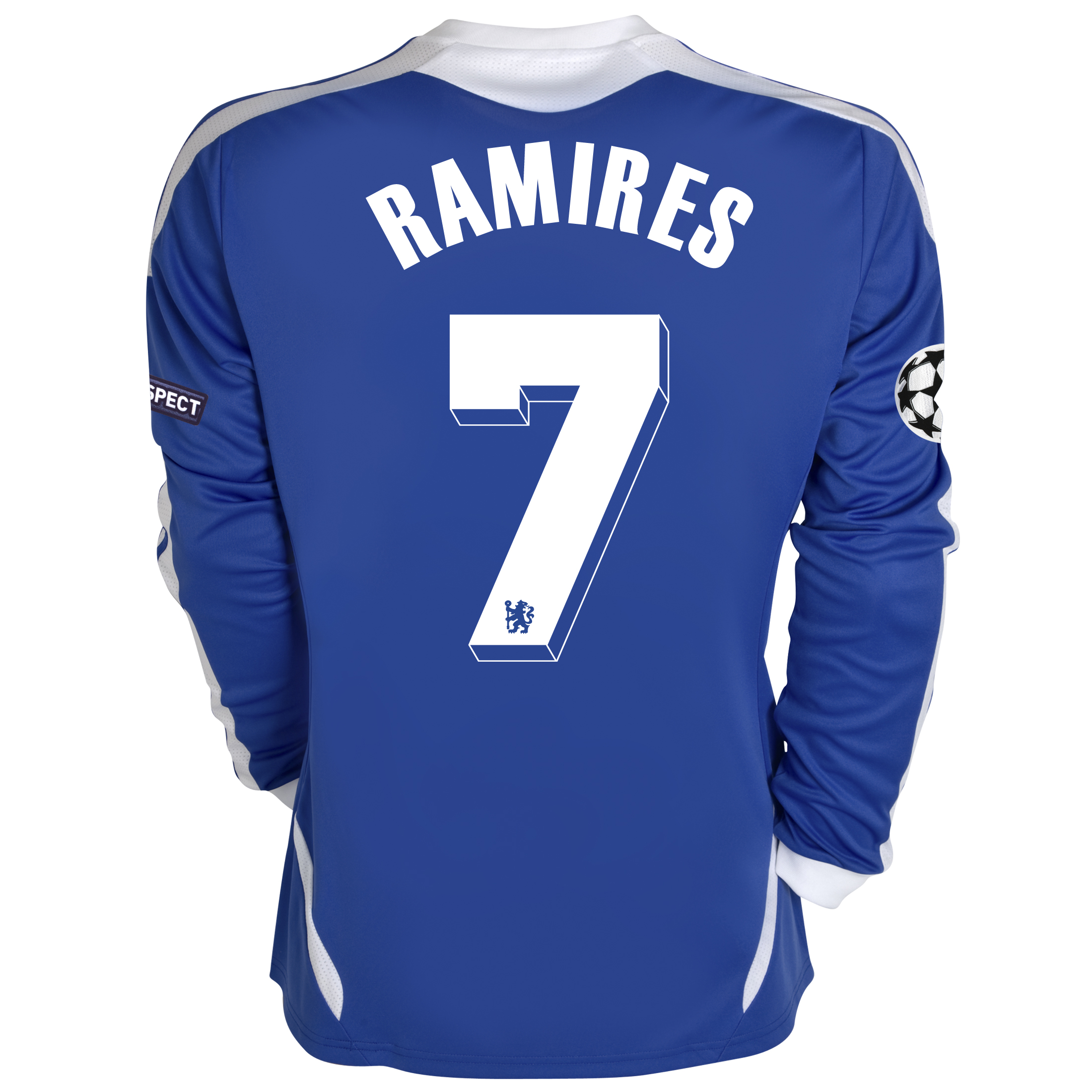 Chelsea UEFA Champions League Home Shirt 201112 Long Sleeved with Ramires 7 printing
