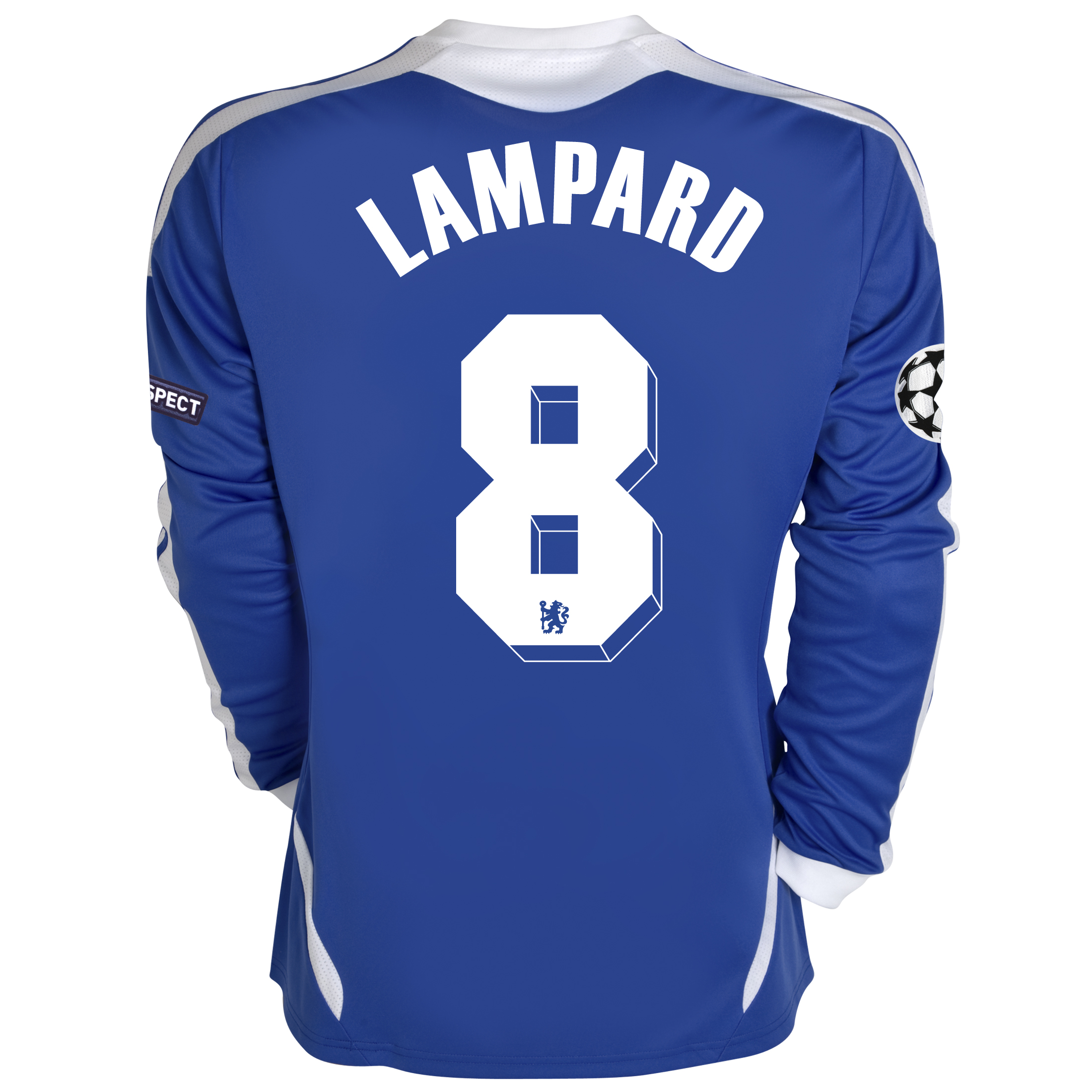Chelsea UEFA Champions League Home Shirt 201112 Long Sleeved with Lampard 8 printing