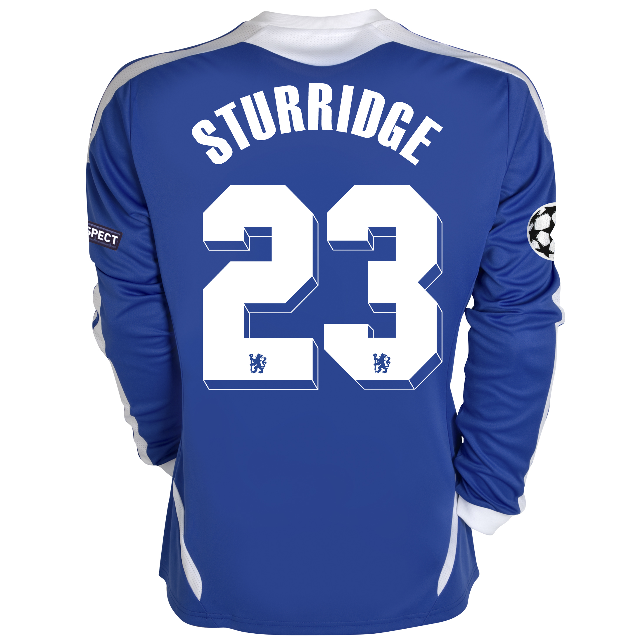 Chelsea UEFA Champions League Home Shirt 201112 Long Sleeved with Sturridge 23 printing