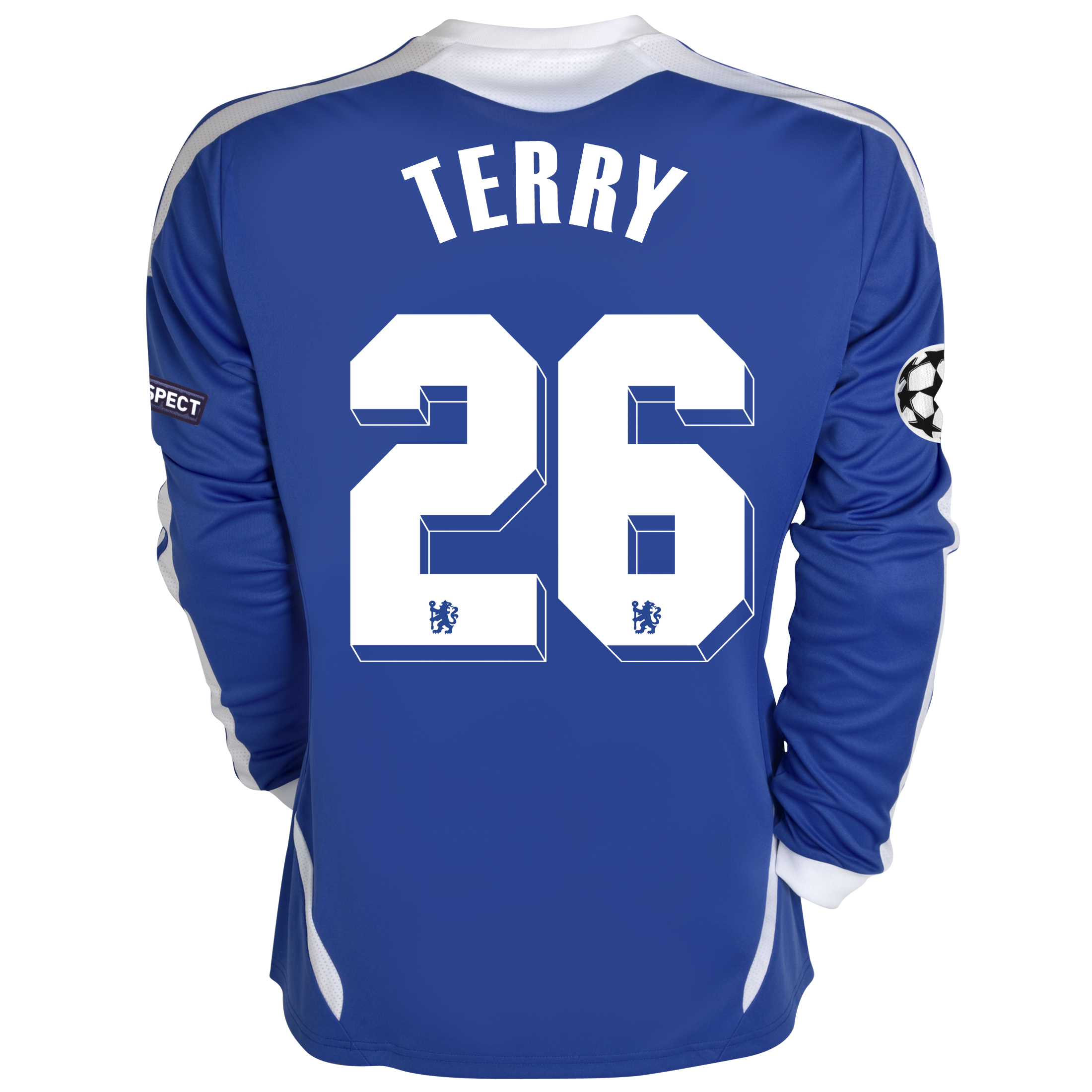 Chelsea UEFA Champions League Home Shirt 201112 Long Sleeved with Terry 26 printing