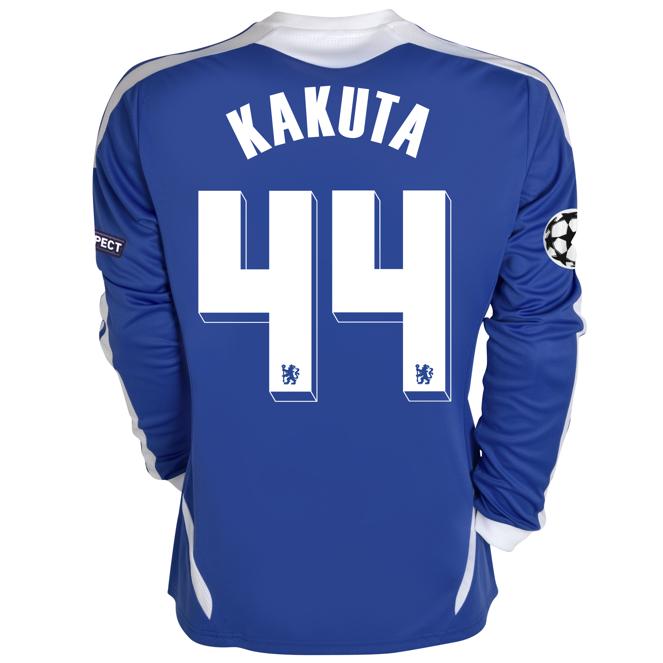 Chelsea UEFA Champions League Home Shirt 201112 Long Sleeved with Kakuta 44 printing