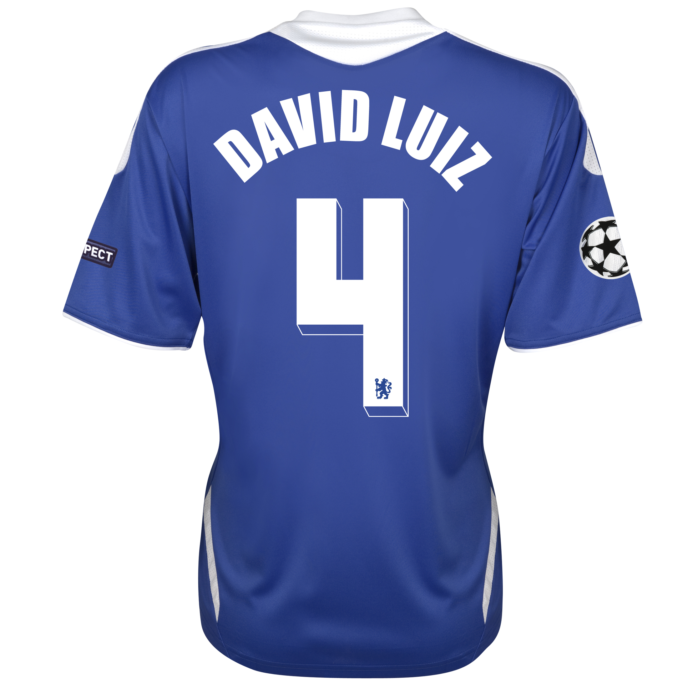 Chelsea UEFA Champions League Home Shirt 201112 Womens with David Luiz 4 printing