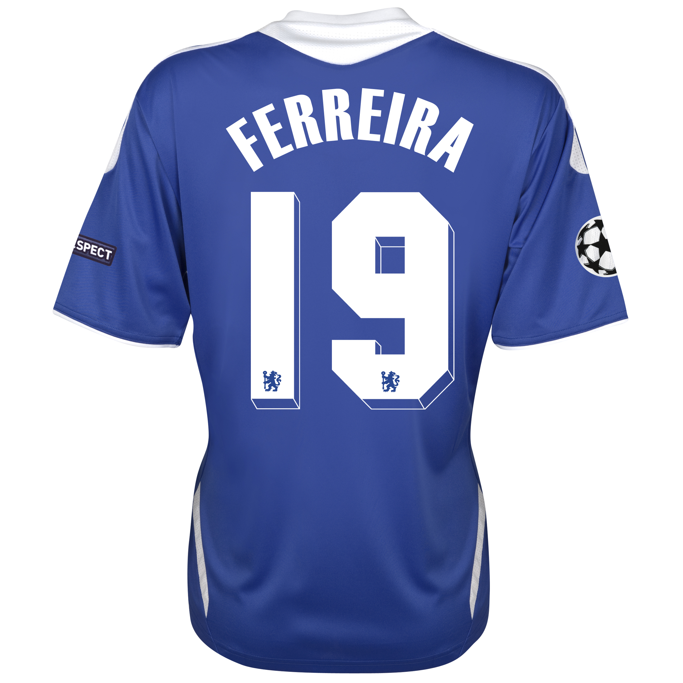 Chelsea UEFA Champions League Home Shirt 201112 Womens with Ferreira 19 printing