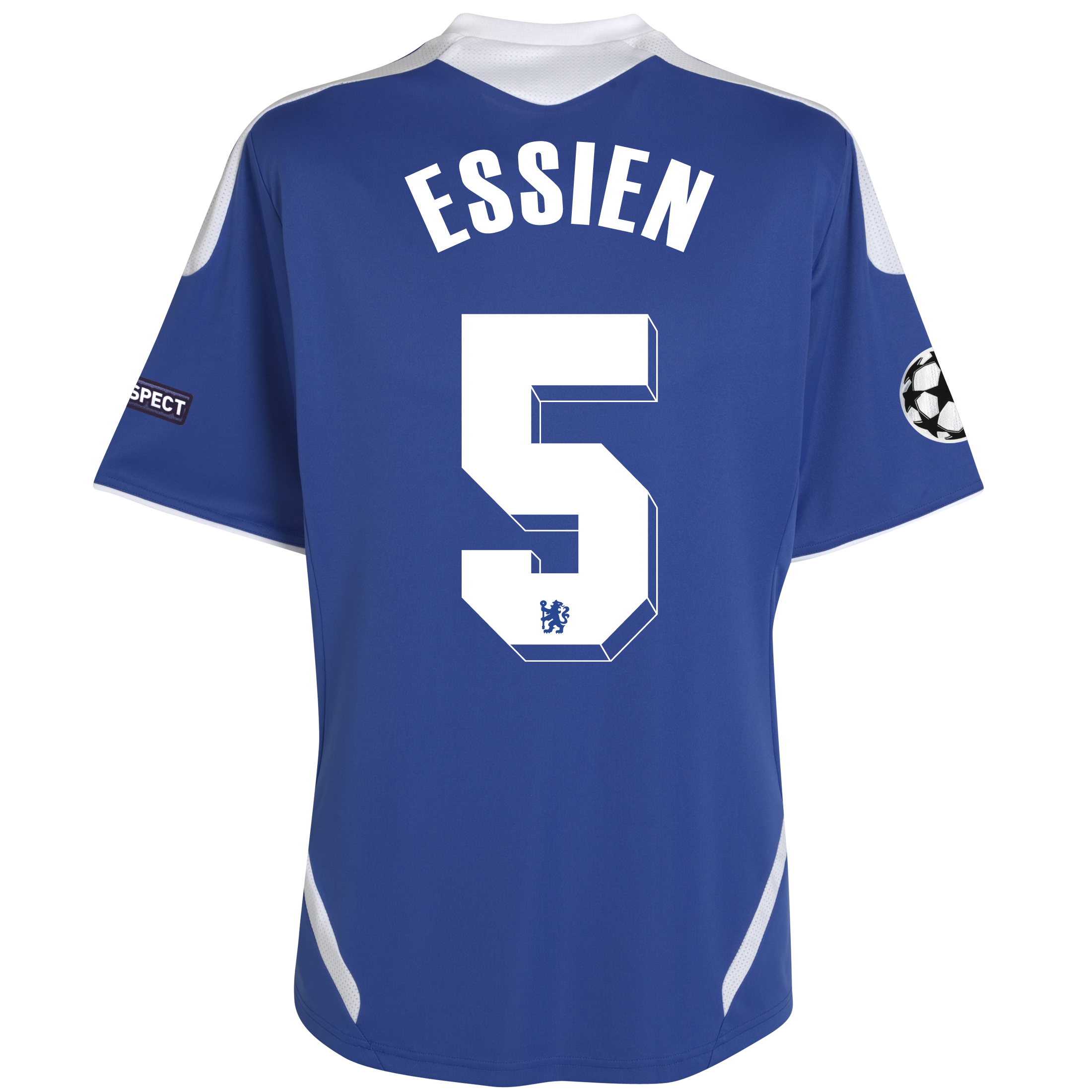 Chelsea UEFA Champions League Home Shirt 201112 Outsize with Essien 5 printing