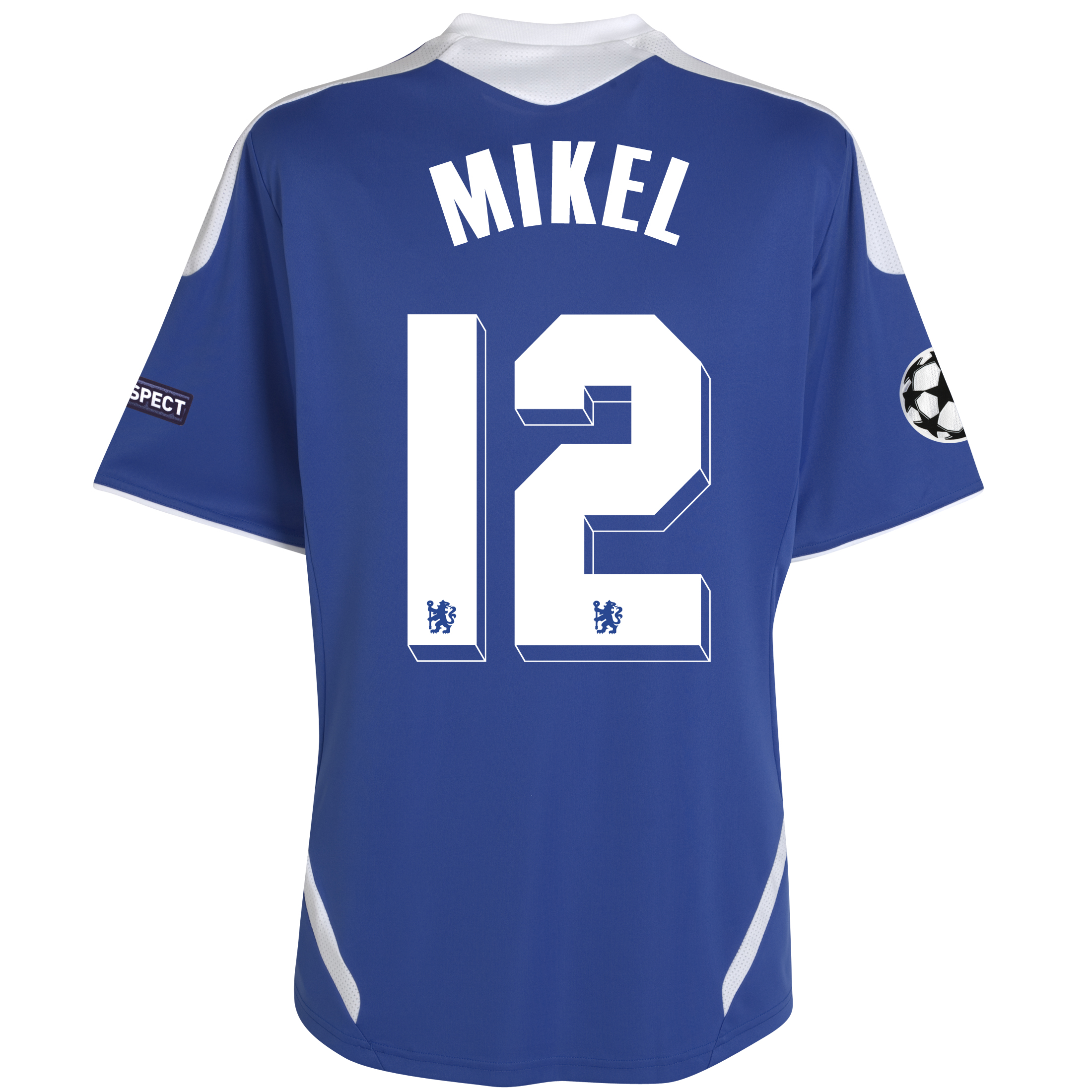 Chelsea UEFA Champions League Home Shirt 201112 Outsize with Mikel 12 printing