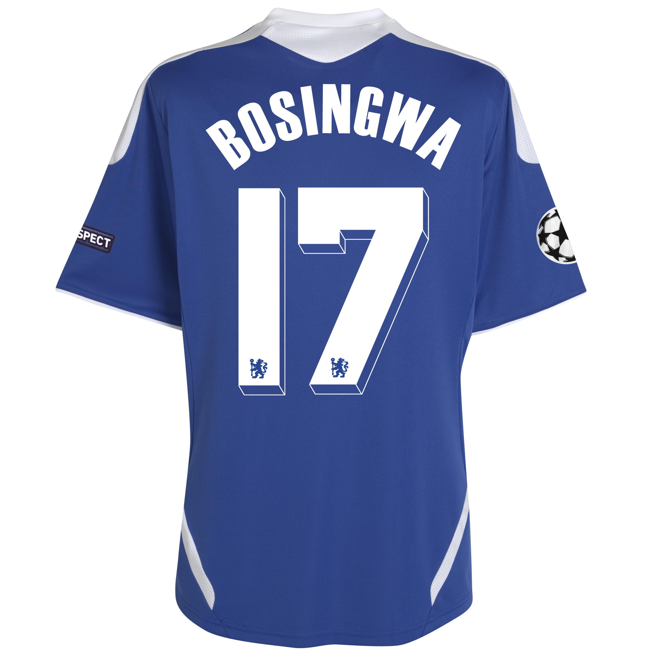 Chelsea UEFA Champions League Home Shirt 201112 Outsize with Bosingwa 17 printing