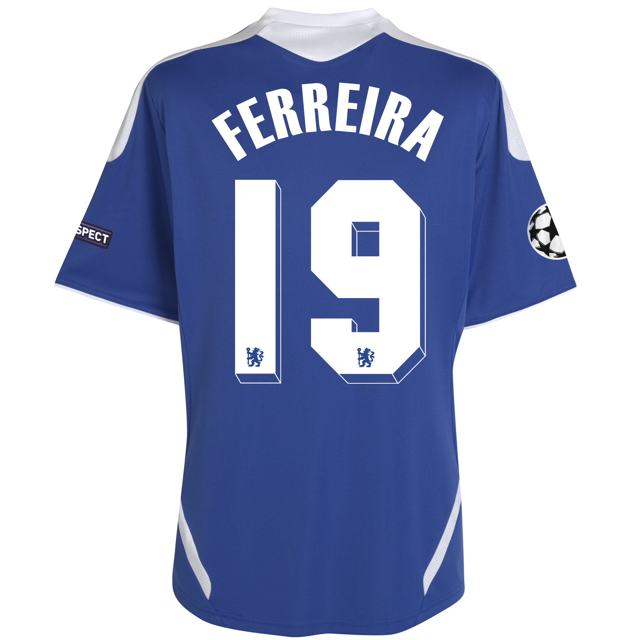 Chelsea UEFA Champions League Home Shirt 201112 Outsize with Ferreira 19 printing