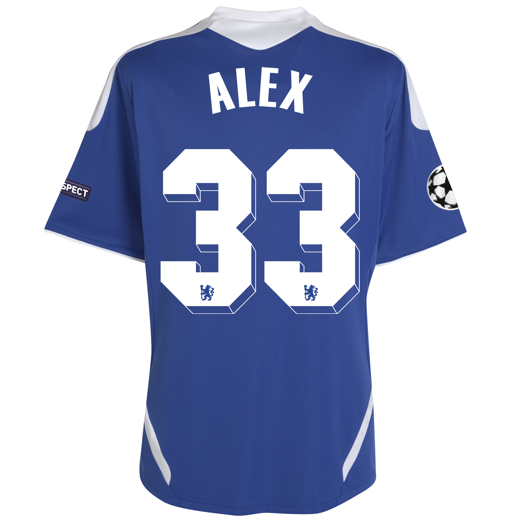 Chelsea UEFA Champions League Home Shirt 201112 Outsize with Alex 33 printing