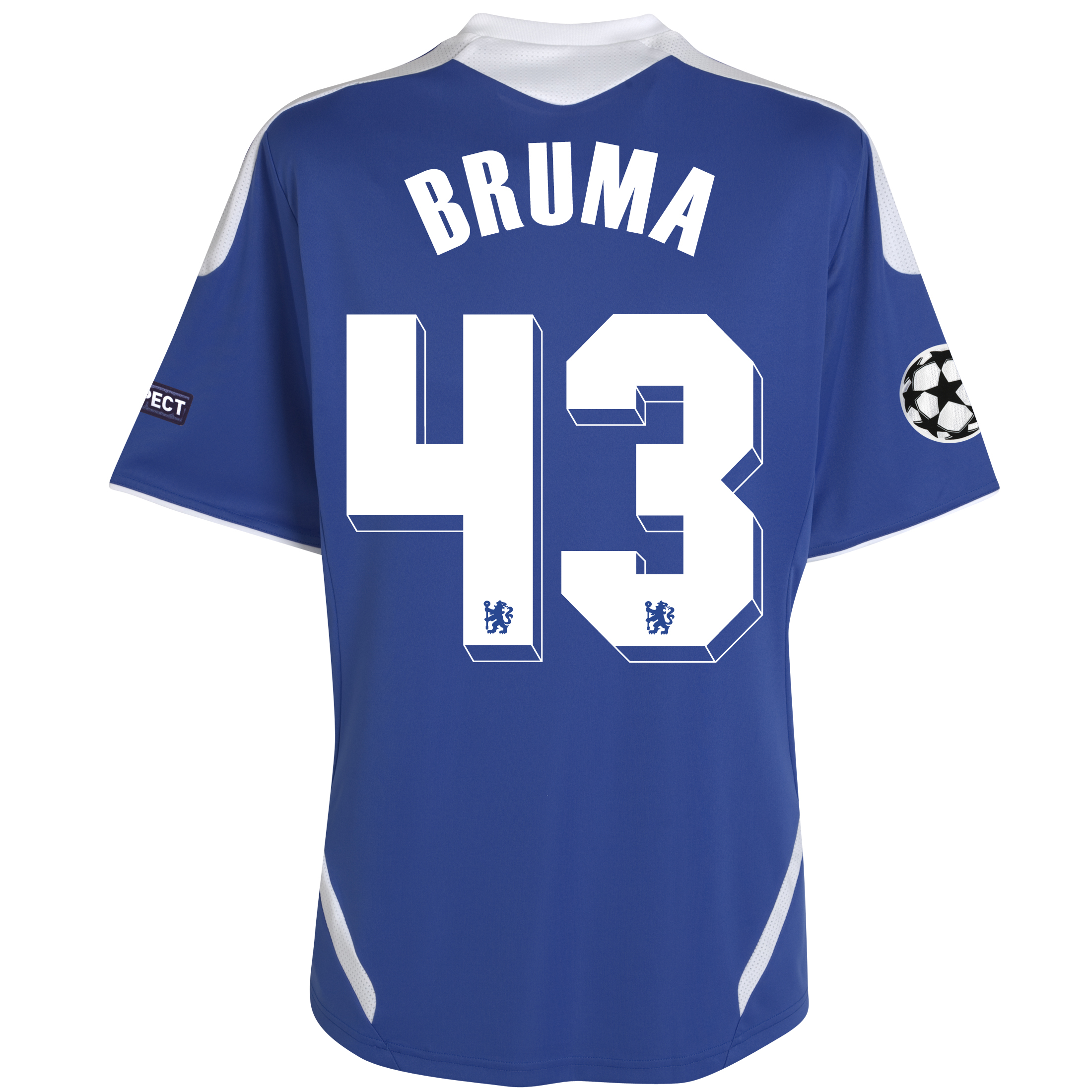 Chelsea UEFA Champions League Home Shirt 201112 Outsize with Bruma 43 printing
