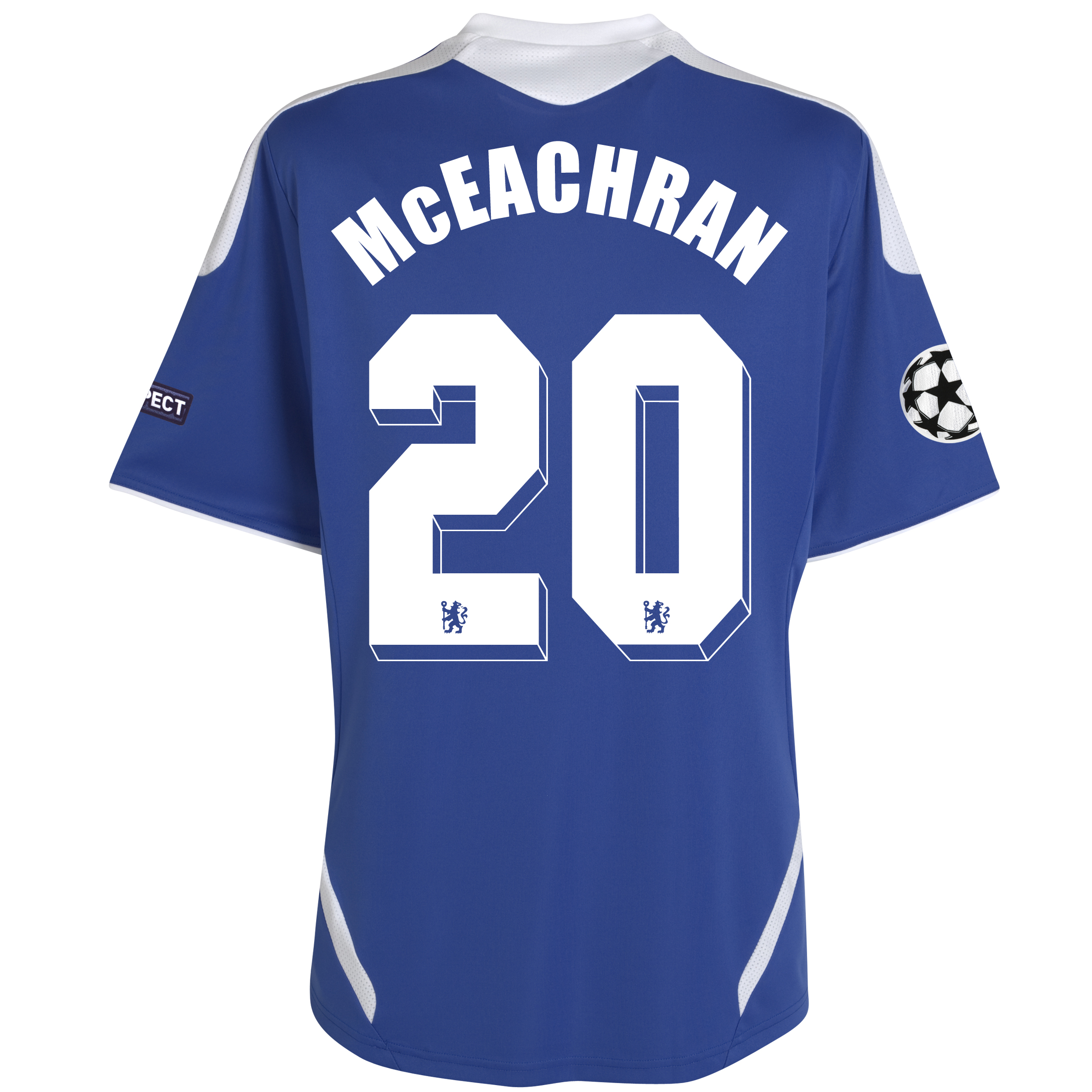 Chelsea UEFA Champions League Home Shirt 201112 Outsize with McEachran 46 printing