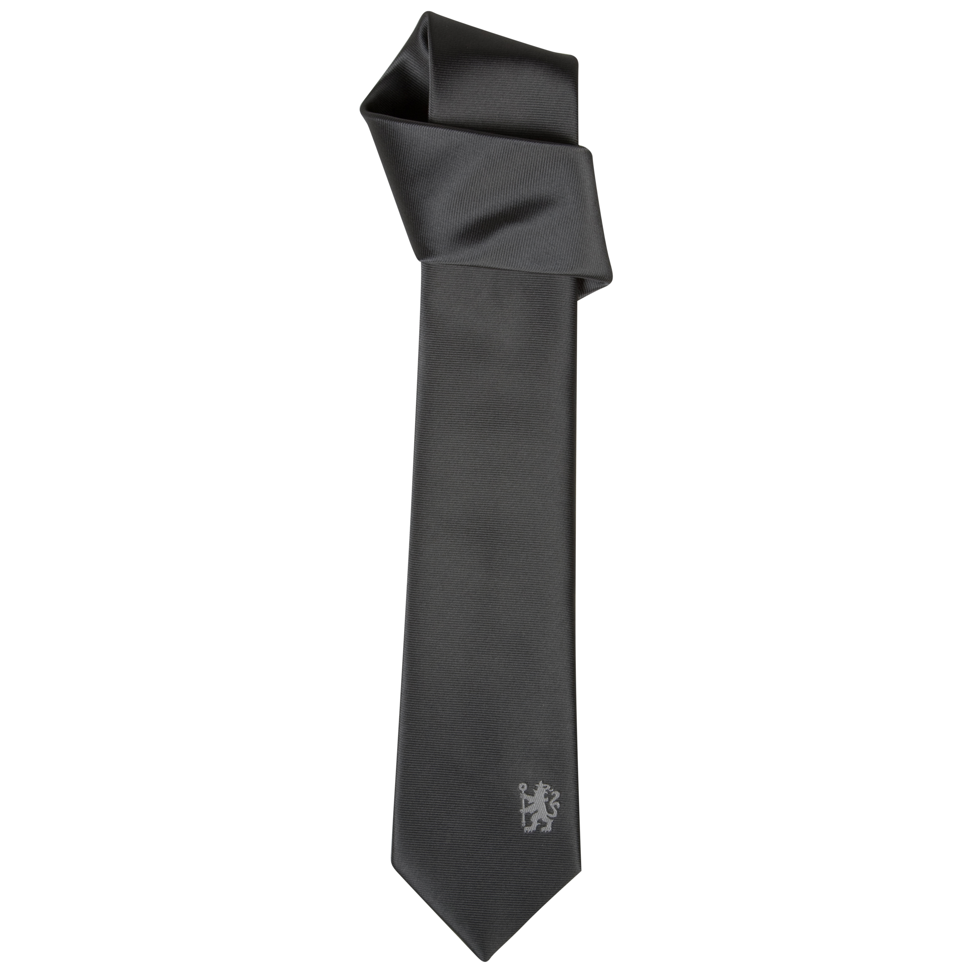 Chelsea Slim Silk Tie Grey