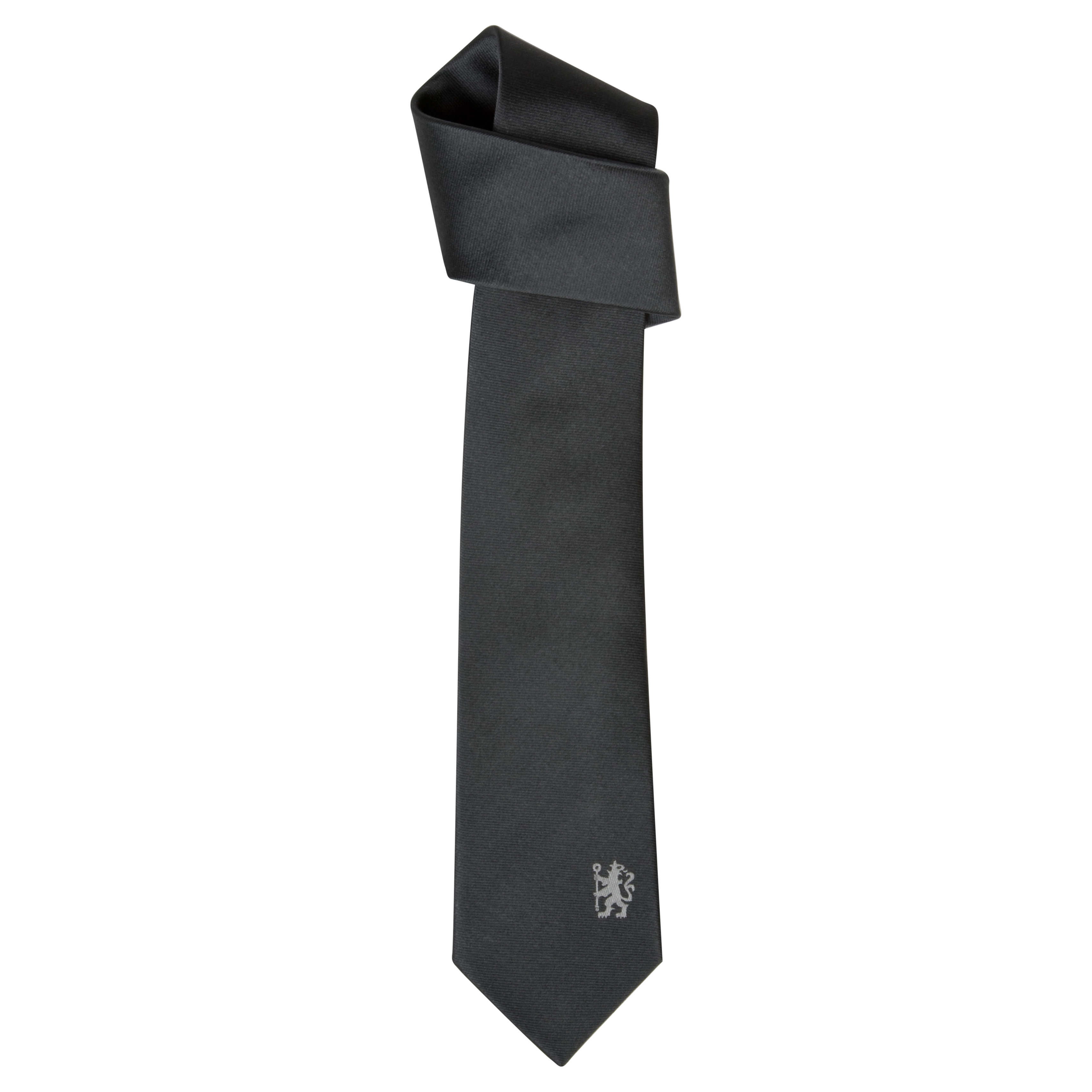 Chelsea Slim Polyester Tie Grey