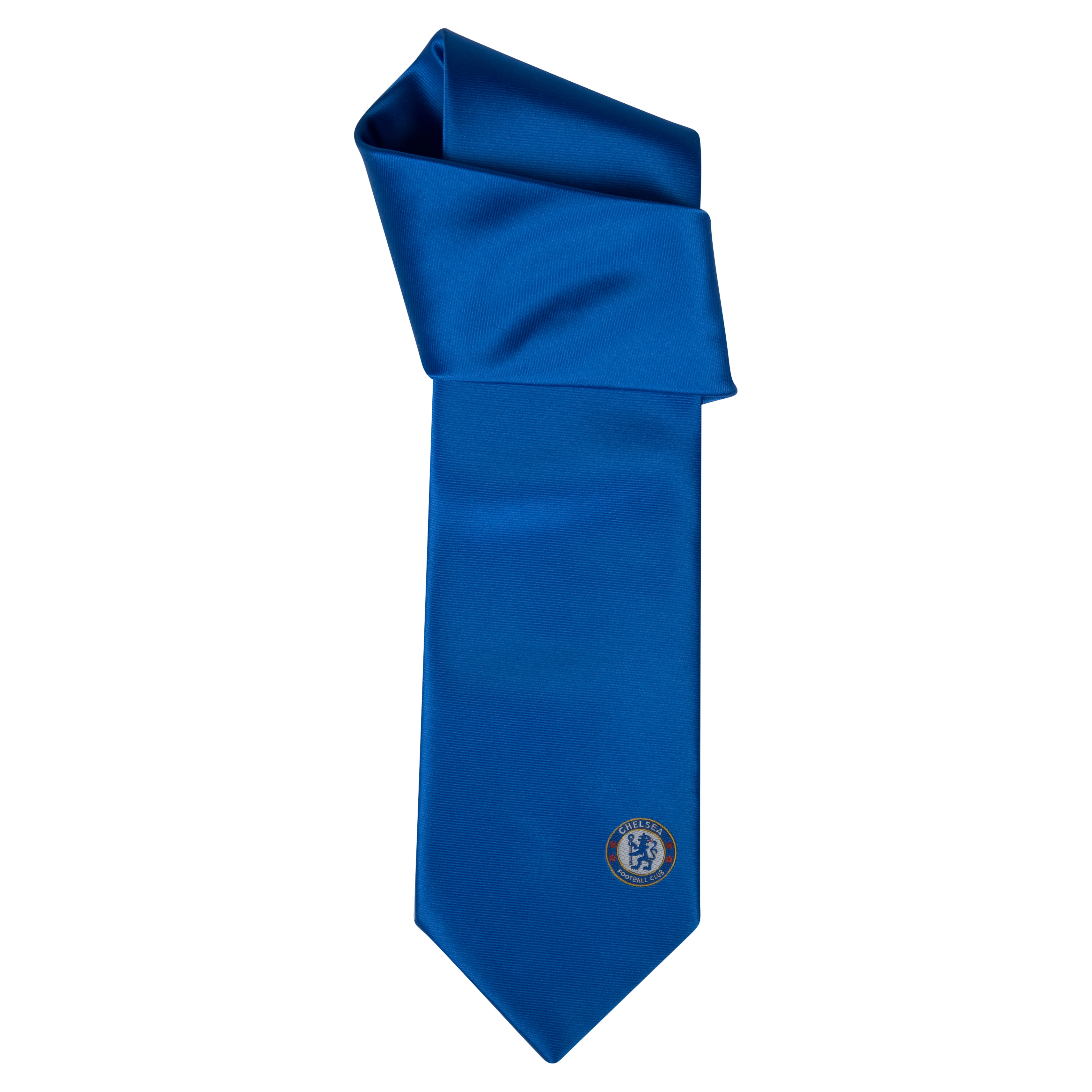 Chelsea Plain Polyester Tie Blue
